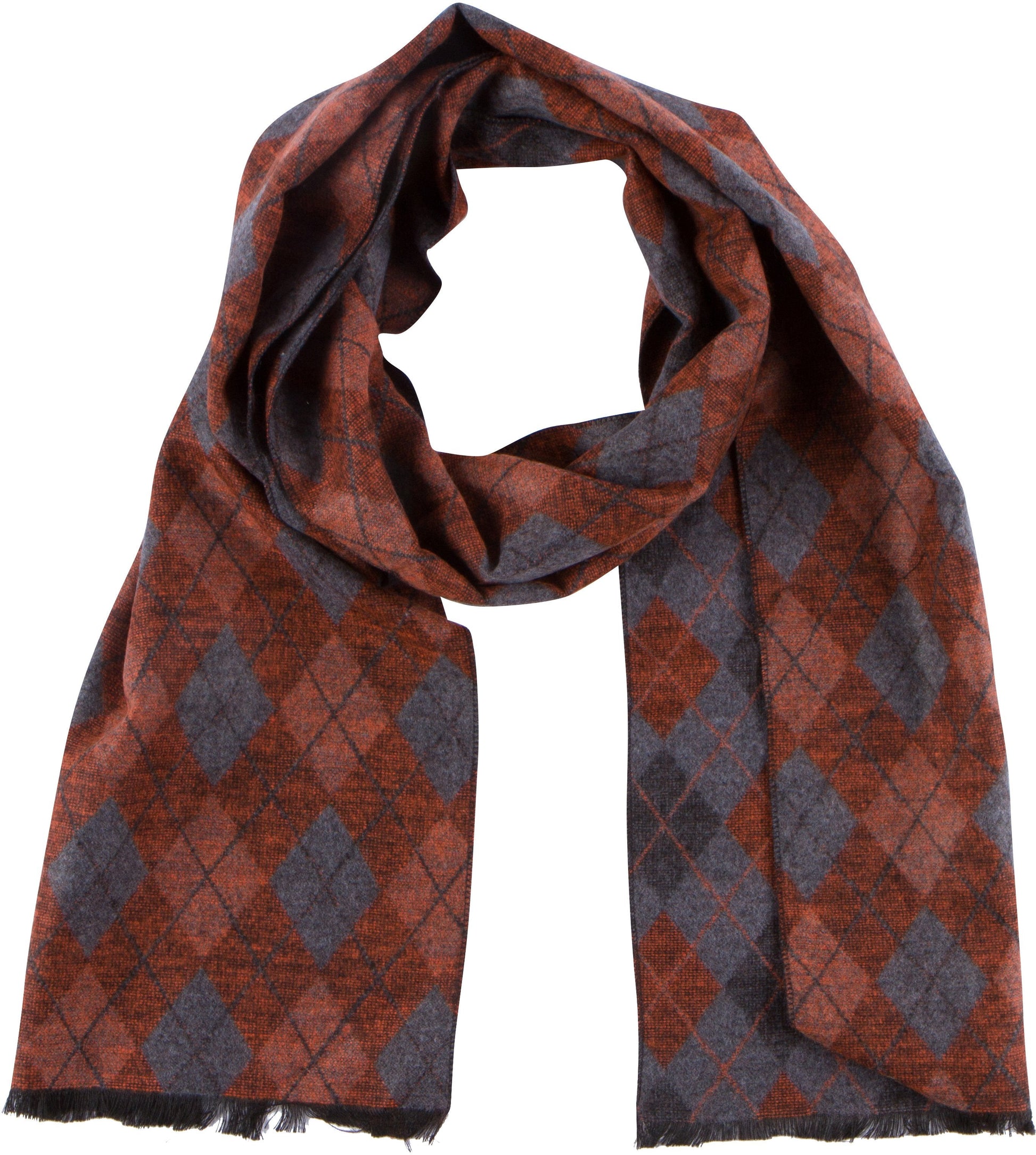 Sakkas Ezel Long Warm Argyle Patterned UniSex Cashmere Feel Scarf - Concordia Style Boutique