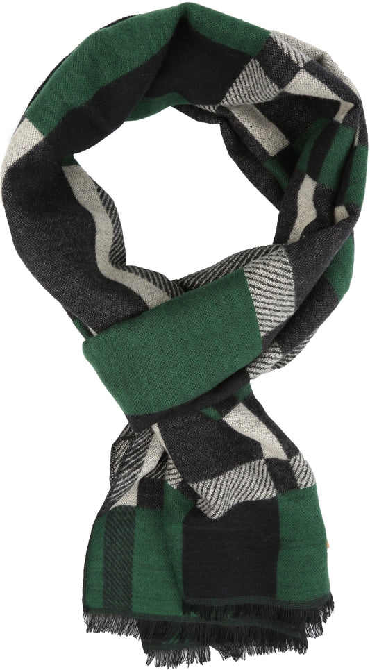 Sakkas Cayla Long Checker Box Lined Design Patterned UniSex Cashmere Feel Scarf - Concordia Style Boutique