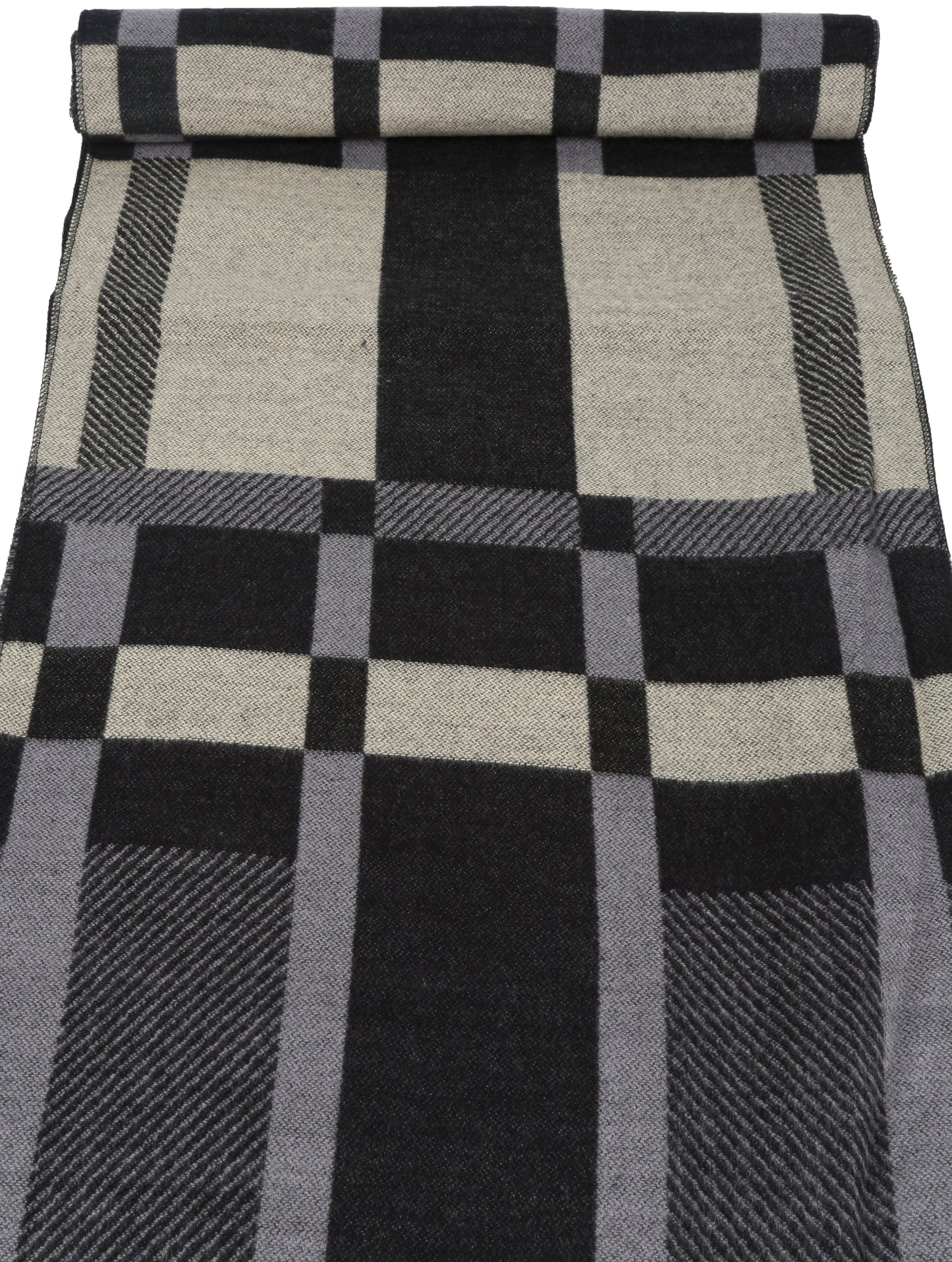 Sakkas Cayla Long Checker Box Lined Design Patterned UniSex Cashmere Feel Scarf - Concordia Style Boutique