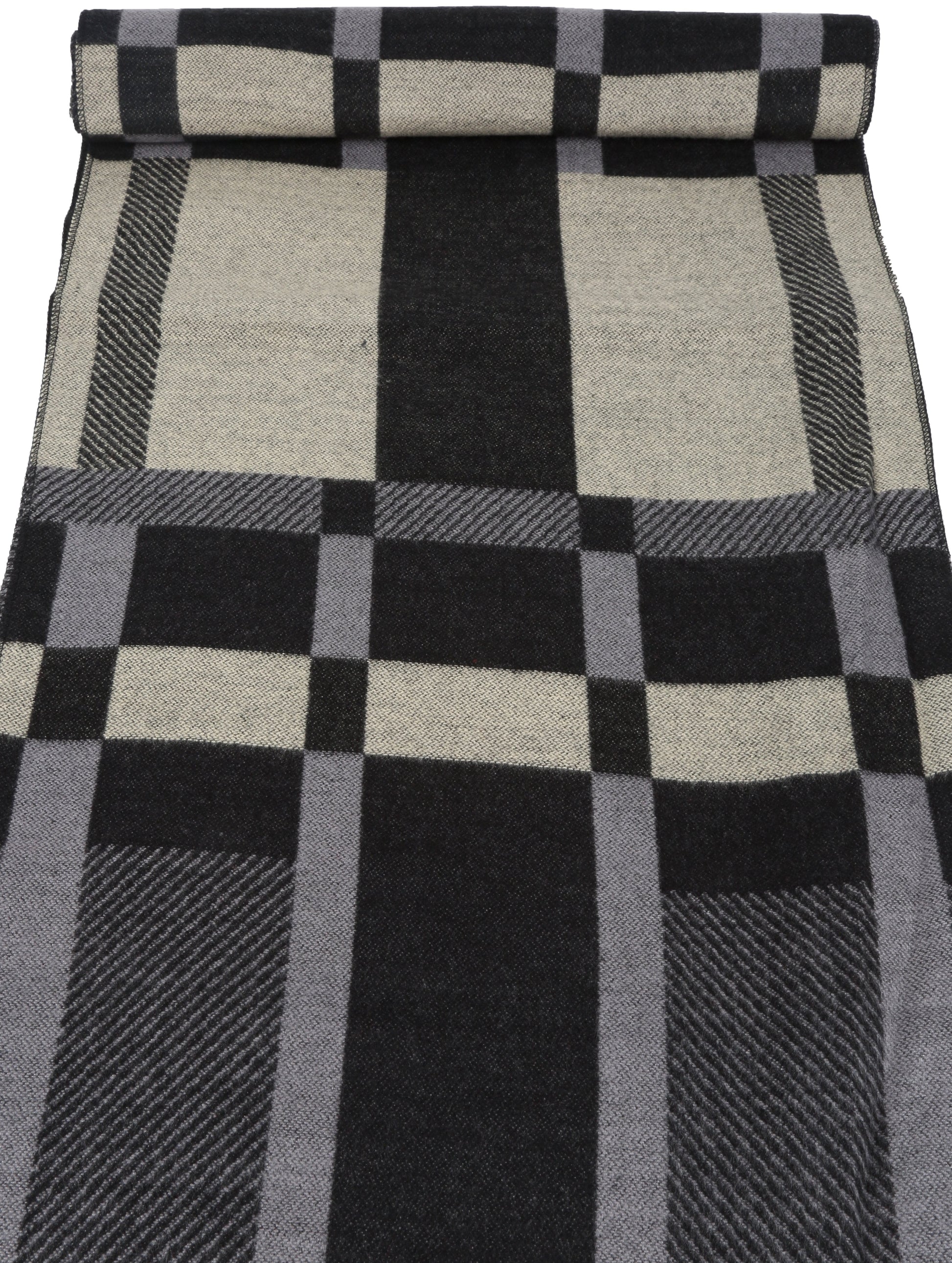 Sakkas Cayla Long Checker Box Lined Design Patterned UniSex Cashmere Feel Scarf - Concordia Style Boutique