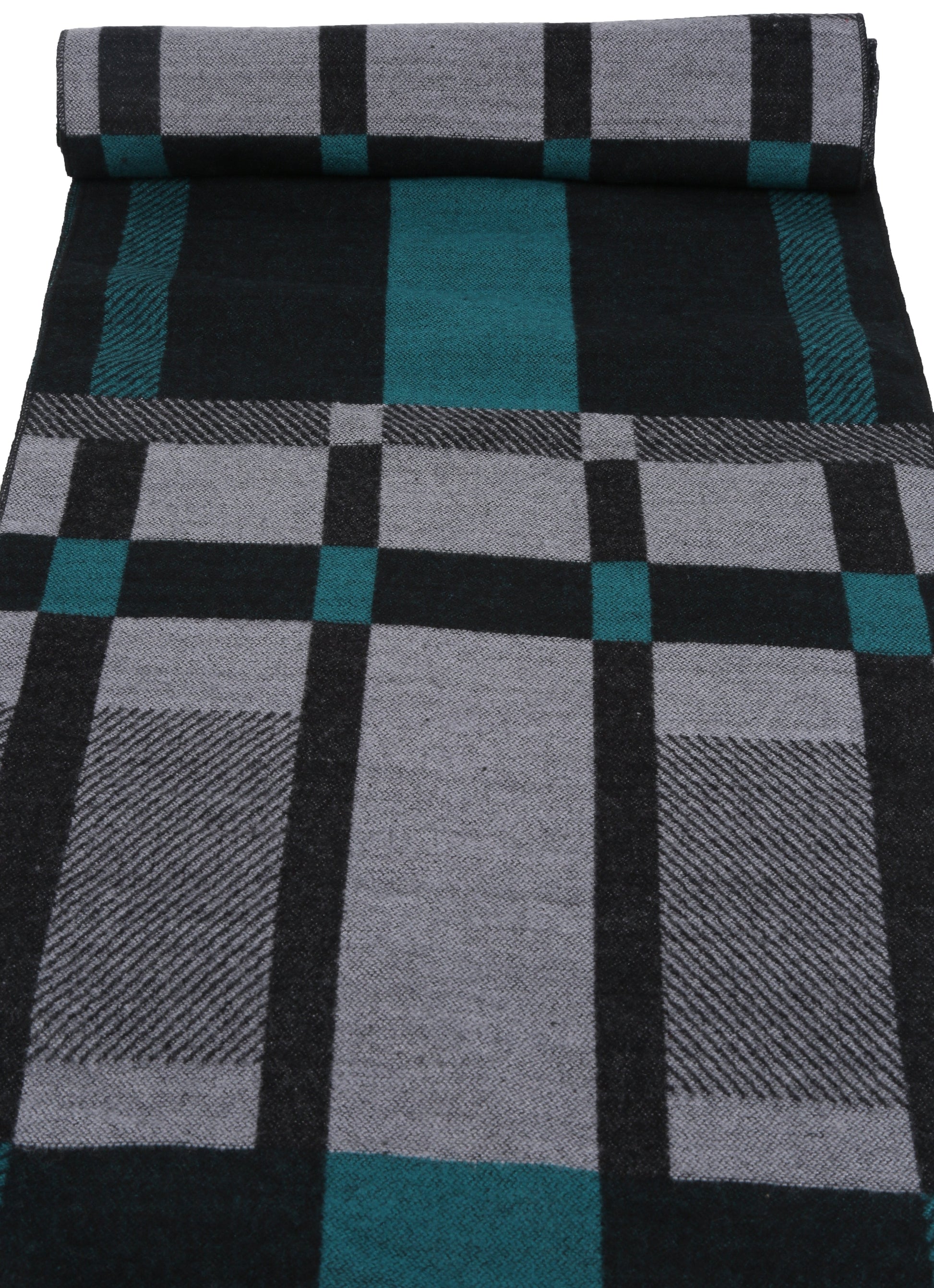 Sakkas Cayla Long Checker Box Lined Design Patterned UniSex Cashmere Feel Scarf - Concordia Style Boutique