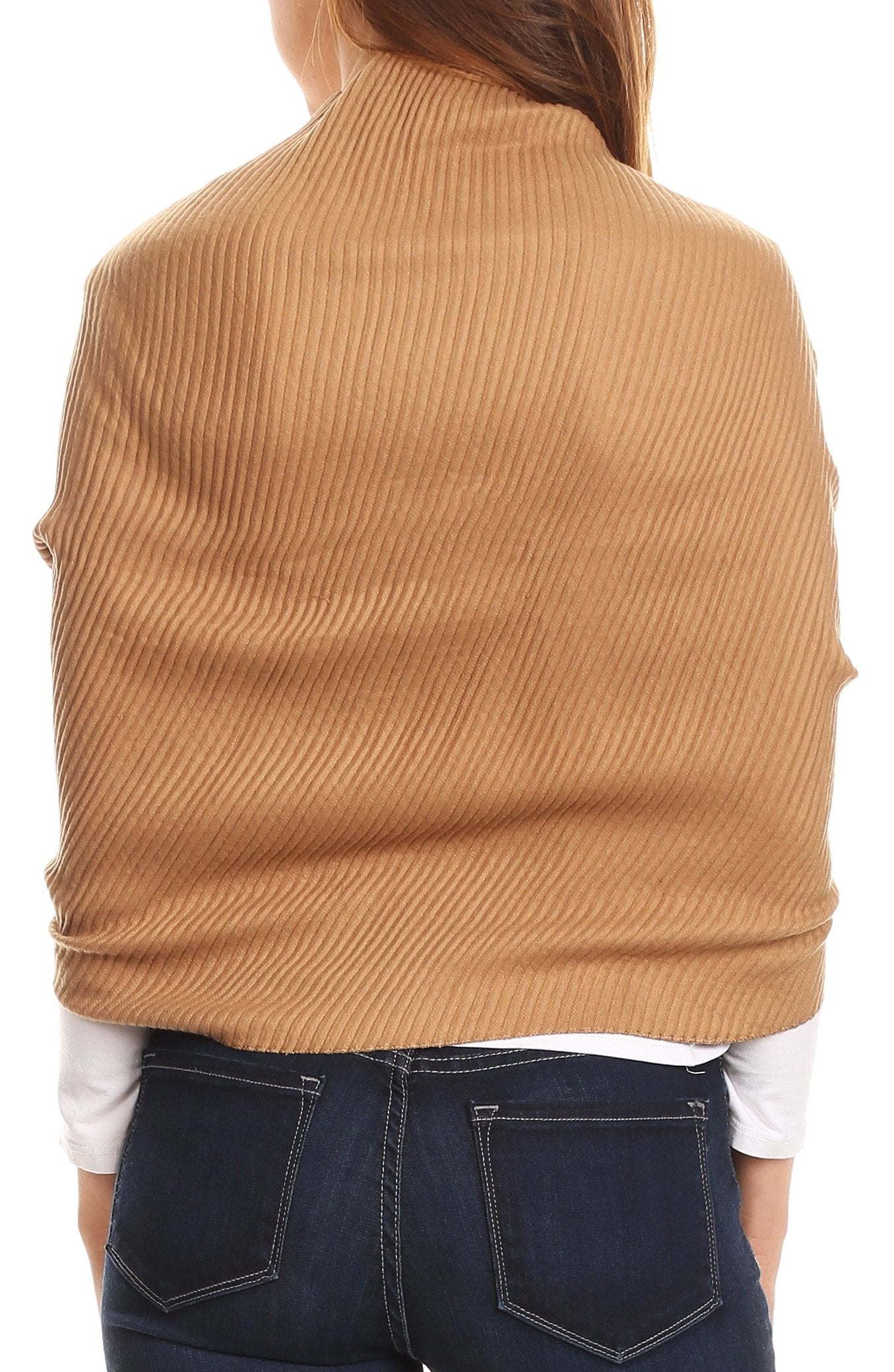 Sakkas Cara Pleated Crinkle Soft and Warm Shawl/ Wrap/ Stole - Concordia Style Boutique