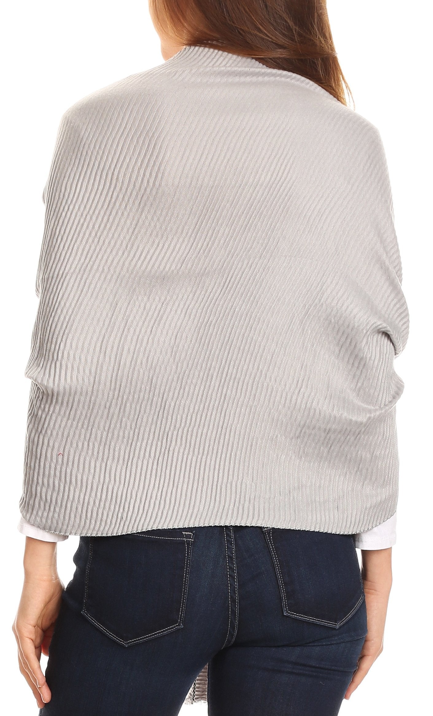 Sakkas Cara Pleated Crinkle Soft and Warm Shawl/ Wrap/ Stole - Concordia Style Boutique