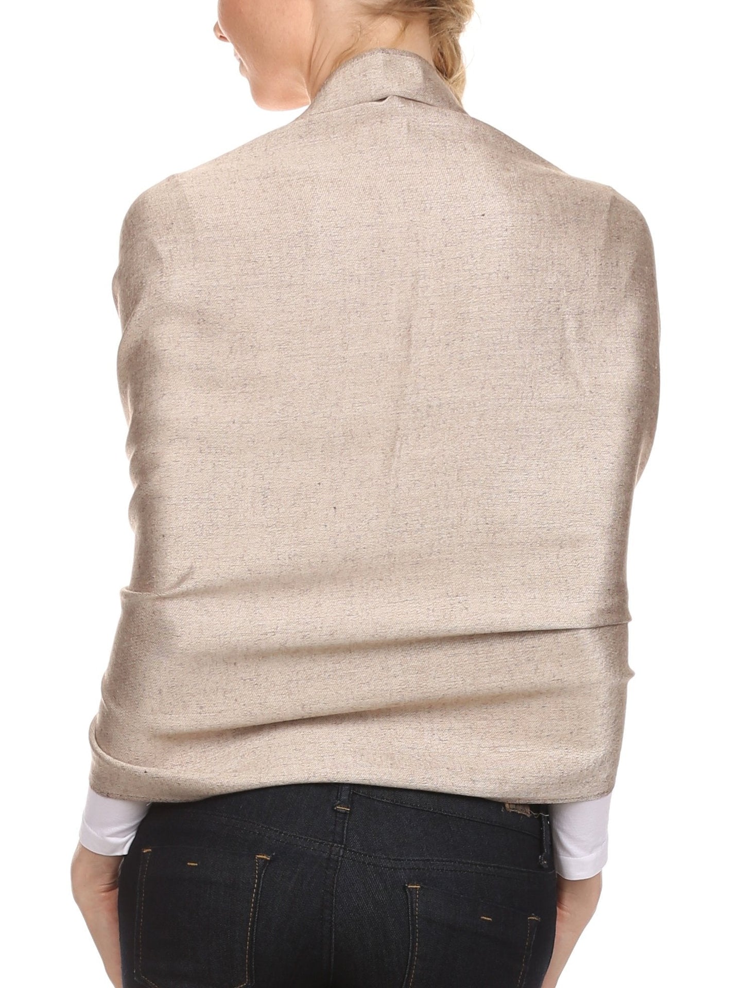 Sakkas Aubry dual colored ranunculus border soft Pashmina/ Shawl/ Wrap/ Stole - Concordia Style Boutique
