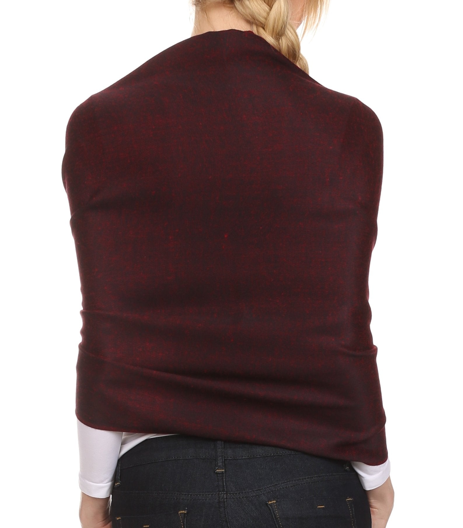 Sakkas Aubry dual colored ranunculus border soft Pashmina/ Shawl/ Wrap/ Stole - Concordia Style Boutique