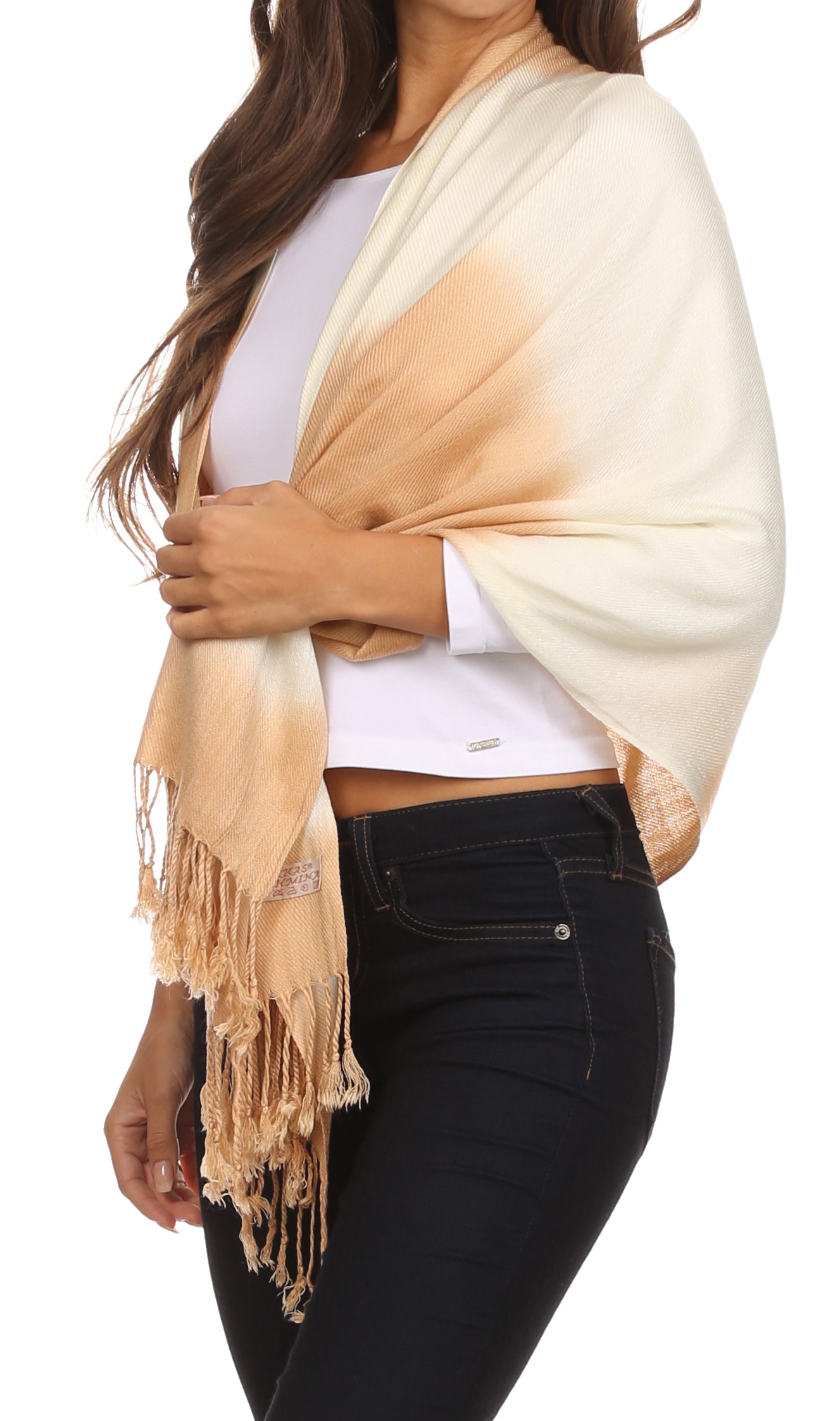 Sakkas Vicki Trendy Ombre Stripe Tie Dye Pashmina/ Shawl/ Wrap/ Stole - Concordia Style Boutique
