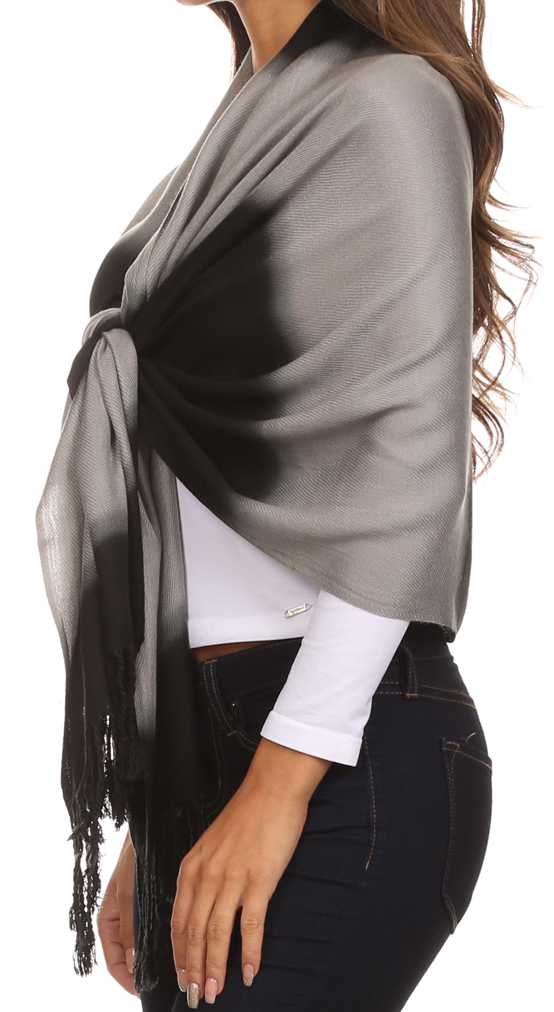 Sakkas Vicki Trendy Ombre Stripe Tie Dye Pashmina/ Shawl/ Wrap/ Stole - Concordia Style Boutique