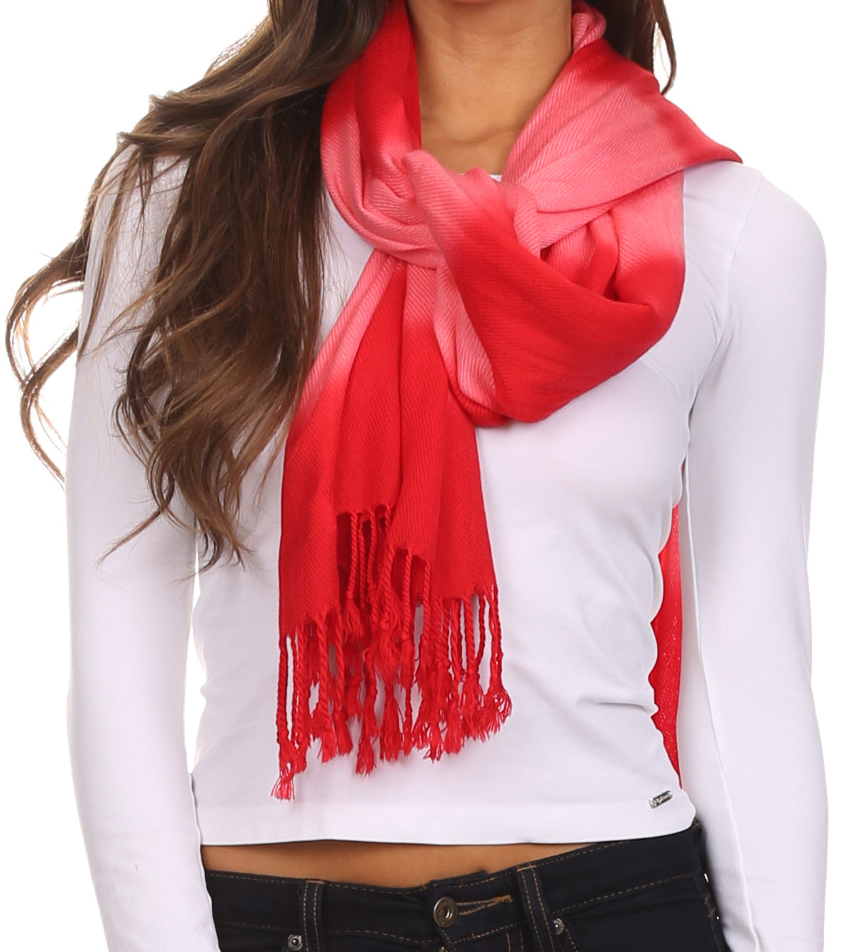 Sakkas Vicki Trendy Ombre Stripe Tie Dye Pashmina/ Shawl/ Wrap/ Stole - Concordia Style Boutique