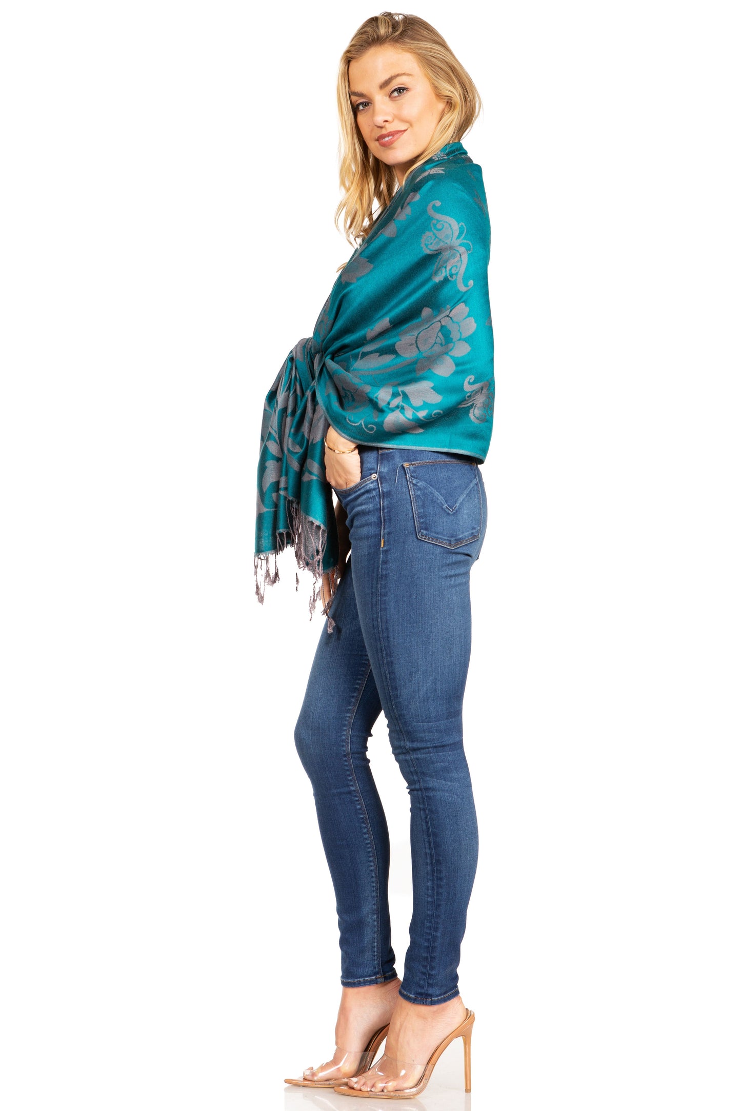 Sakkas Tawny Reversible Butterfly Pashmina/ Shawl/ Wrap/ Stole - Concordia Style Boutique