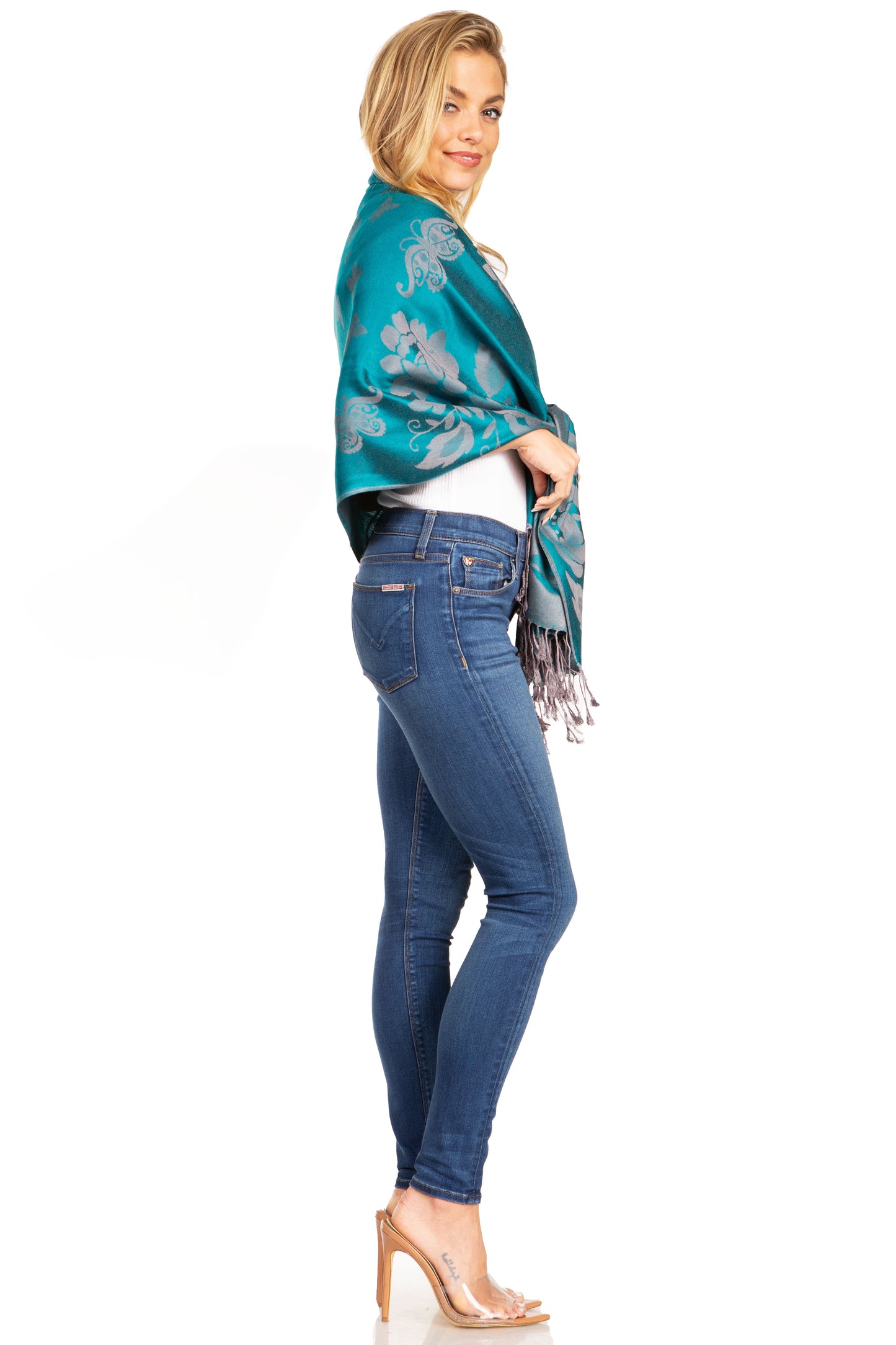 Sakkas Tawny Reversible Butterfly Pashmina/ Shawl/ Wrap/ Stole - Concordia Style Boutique