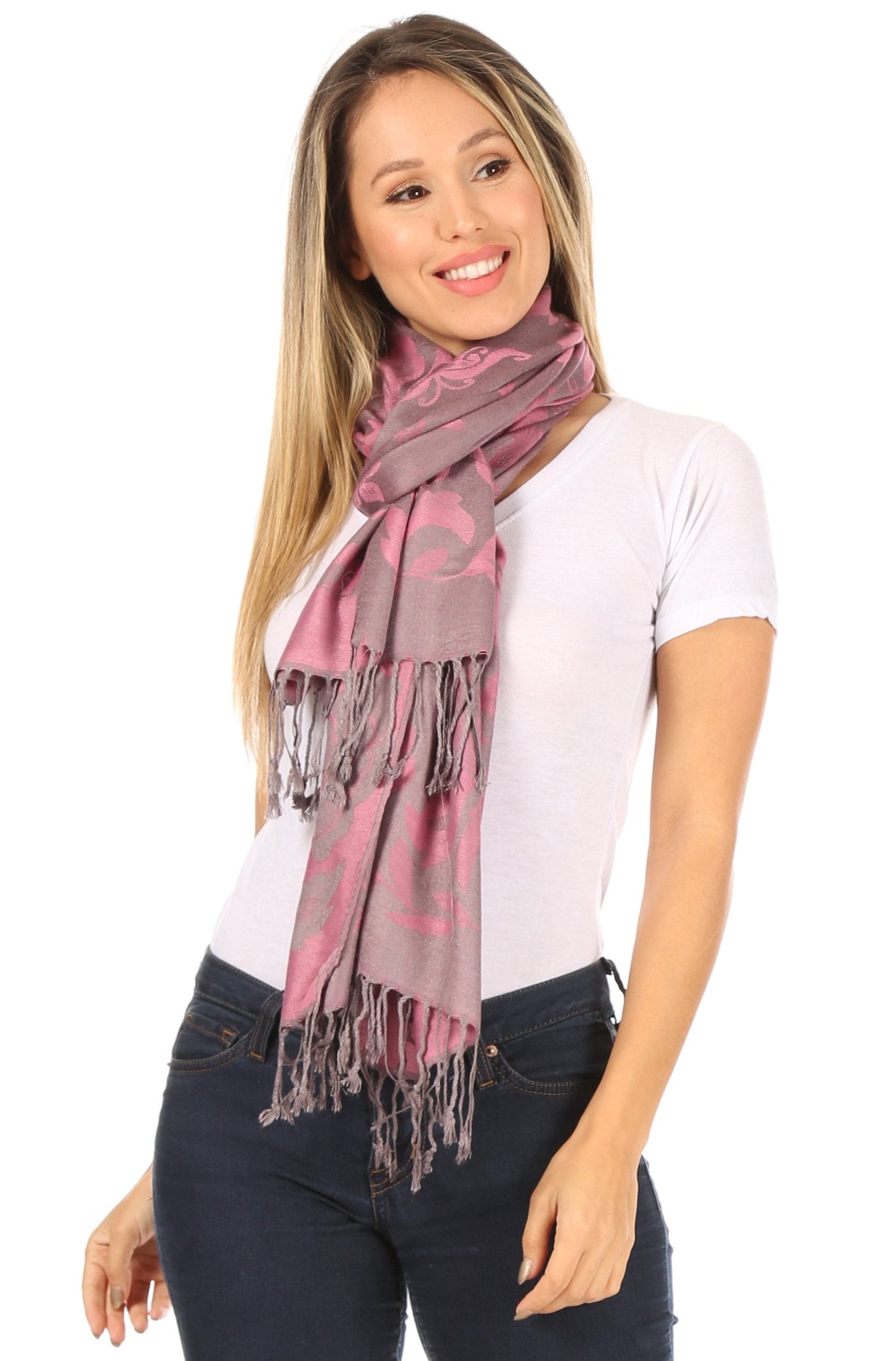 Sakkas Tawny Reversible Butterfly Pashmina/ Shawl/ Wrap/ Stole - Concordia Style Boutique