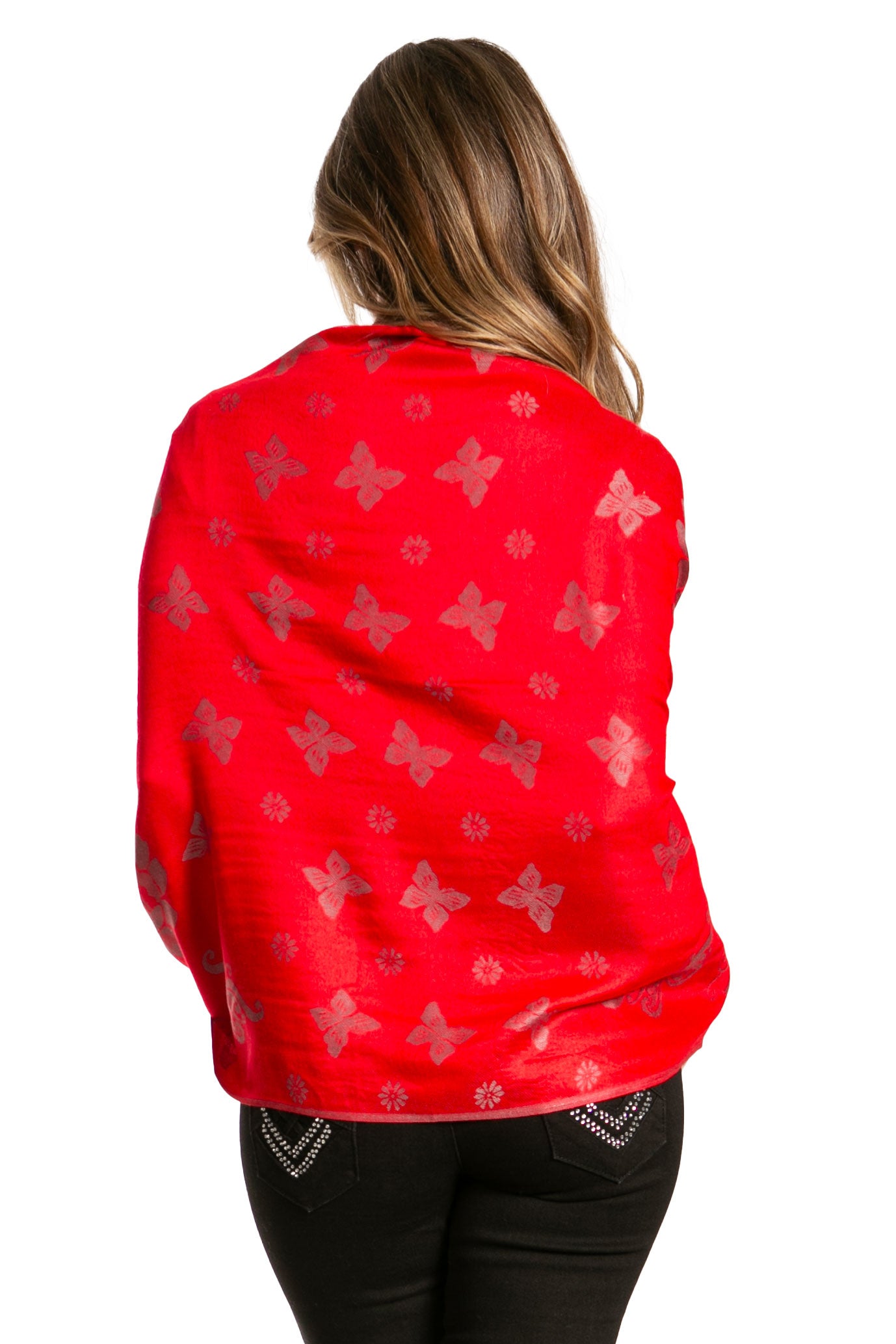 Sakkas Tawny Reversible Butterfly Pashmina/ Shawl/ Wrap/ Stole - Concordia Style Boutique