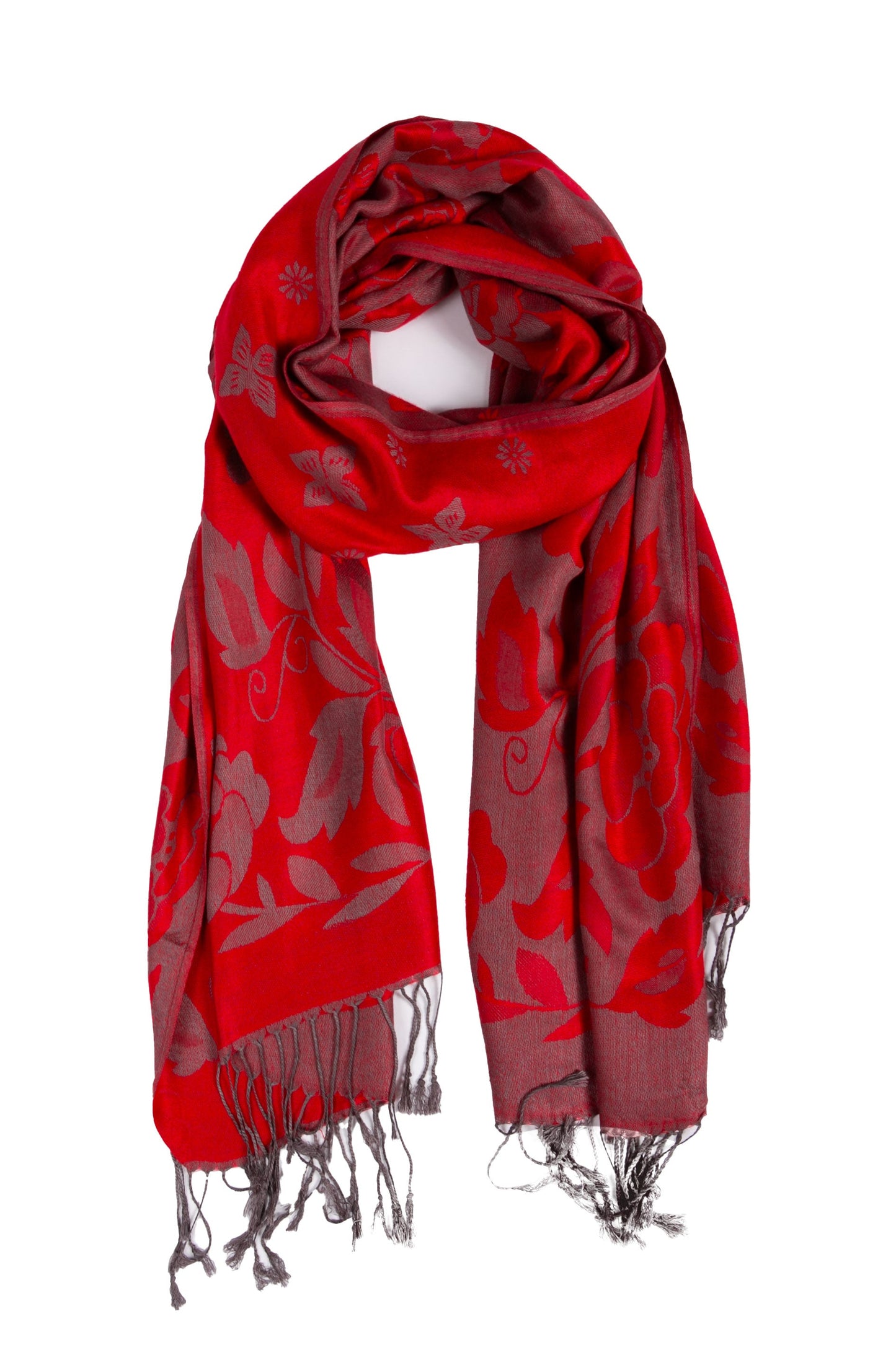 Sakkas Tawny Reversible Butterfly Pashmina/ Shawl/ Wrap/ Stole - Concordia Style Boutique