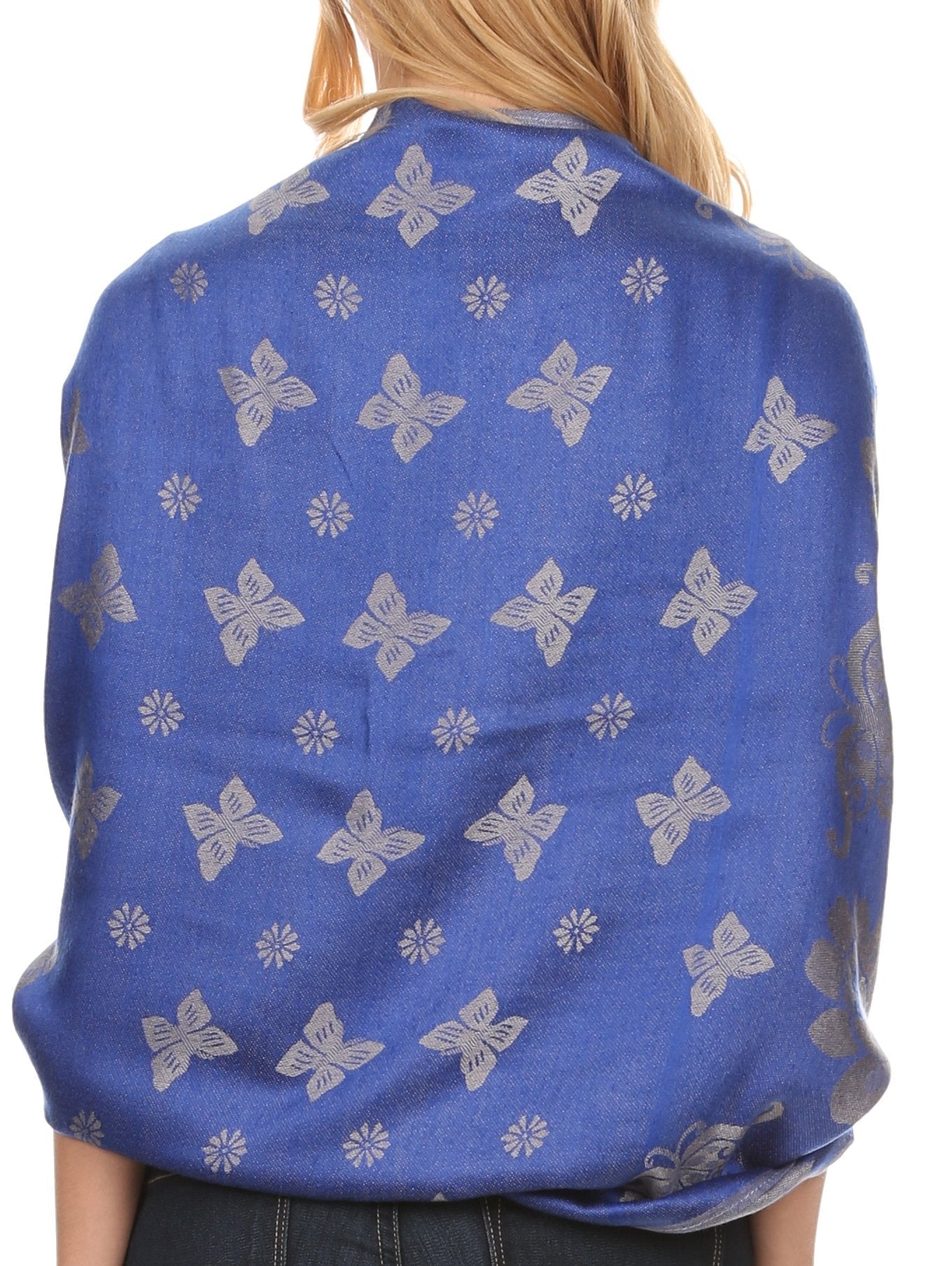 Sakkas Tawny Reversible Butterfly Pashmina/ Shawl/ Wrap/ Stole - Concordia Style Boutique