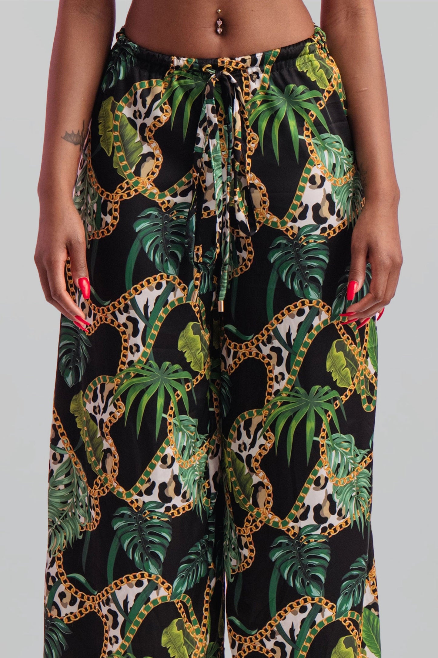 Sheena Satin Cover Up Pants