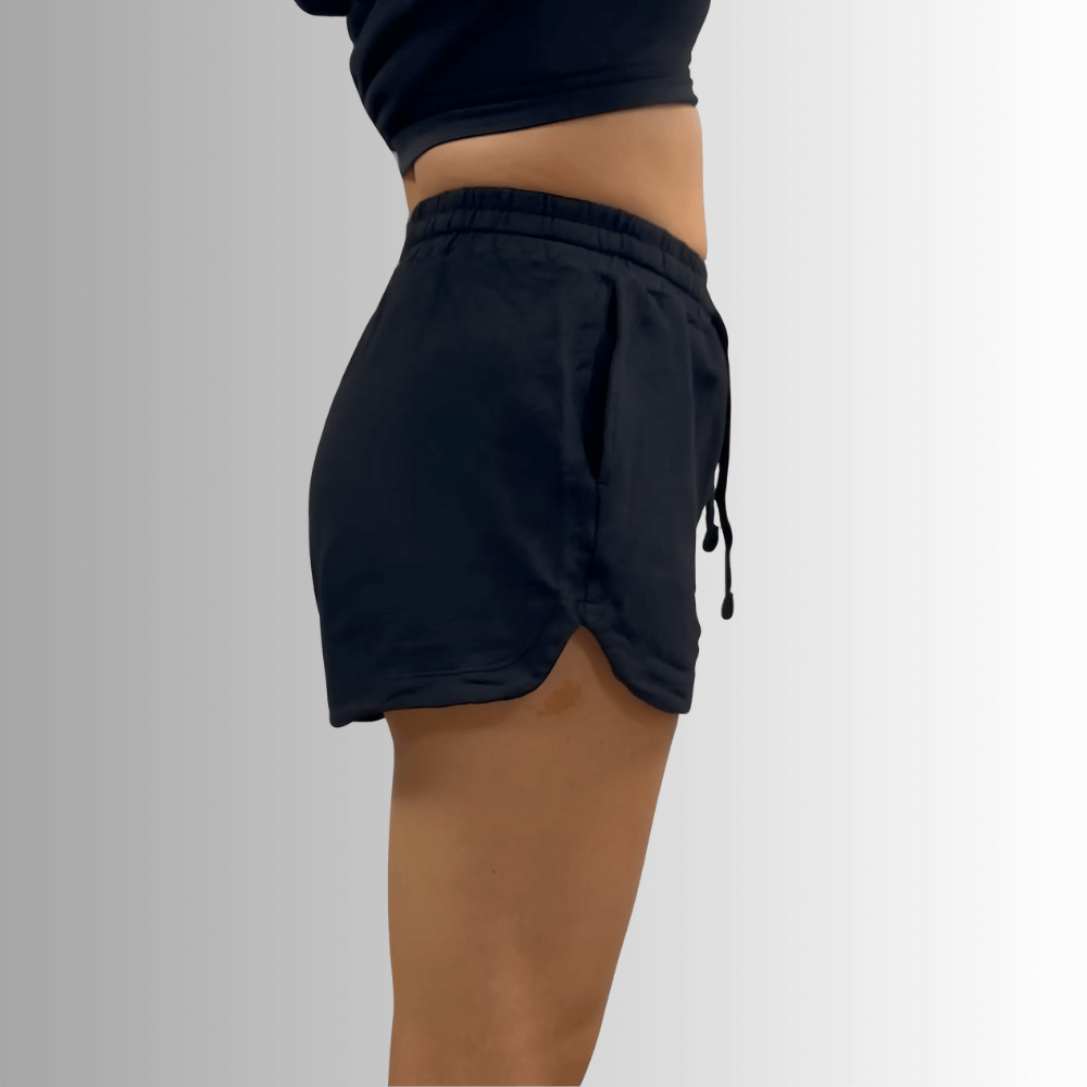 Annie All Cotton French Terry Shorts Denim Blue - Concordia Style Boutique