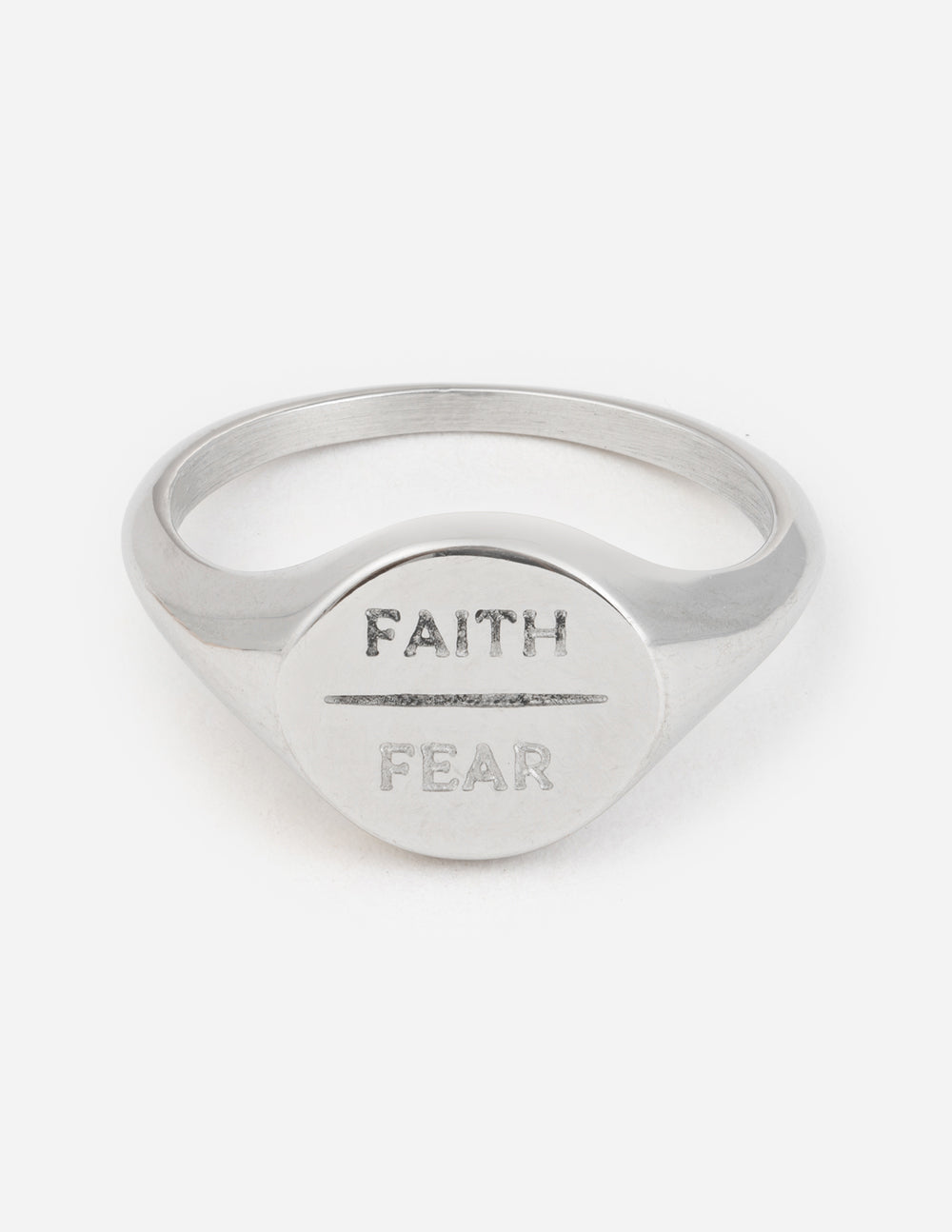 Silver Faith Over Fear Ring - Concordia Style Boutique