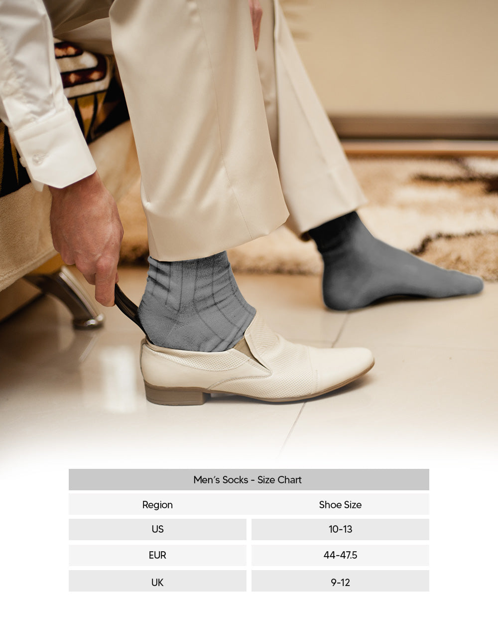 Vittorio Farina Men's Ribbed Shear Nylon Over The Calf Dress Socks - Concordia Style Boutique