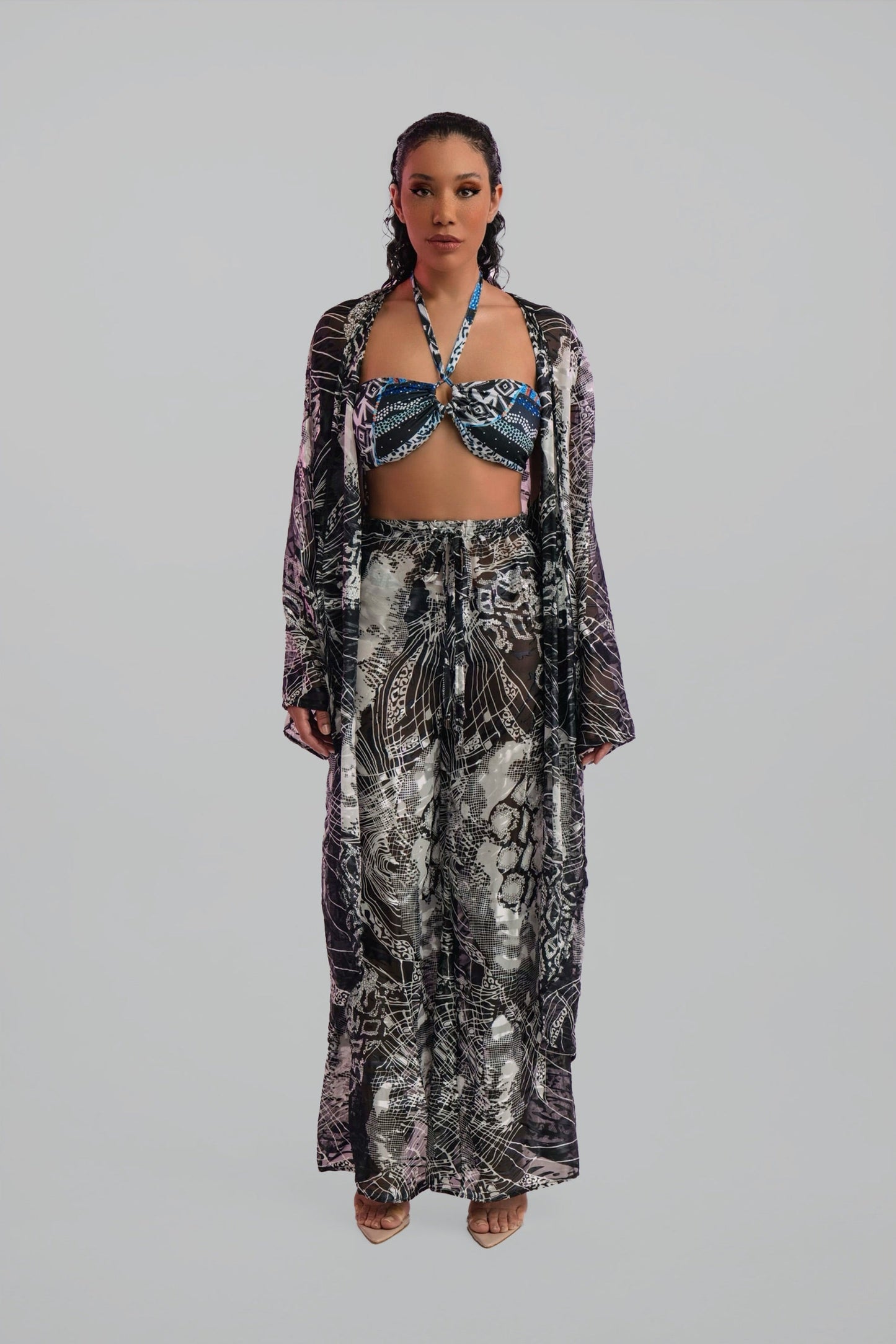 Sina Silk Cover Up Top