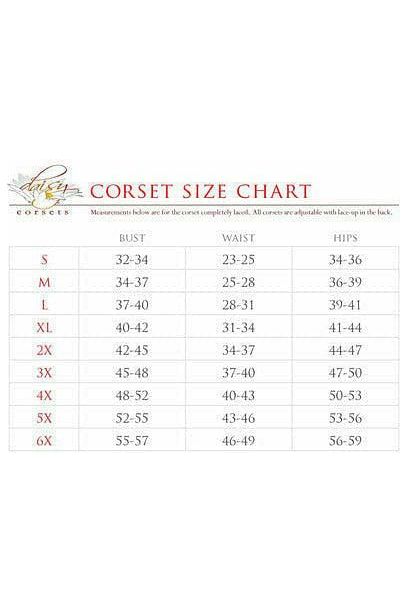 Top Drawer Black Faux Leather Steel Boned Collared Bustier Top