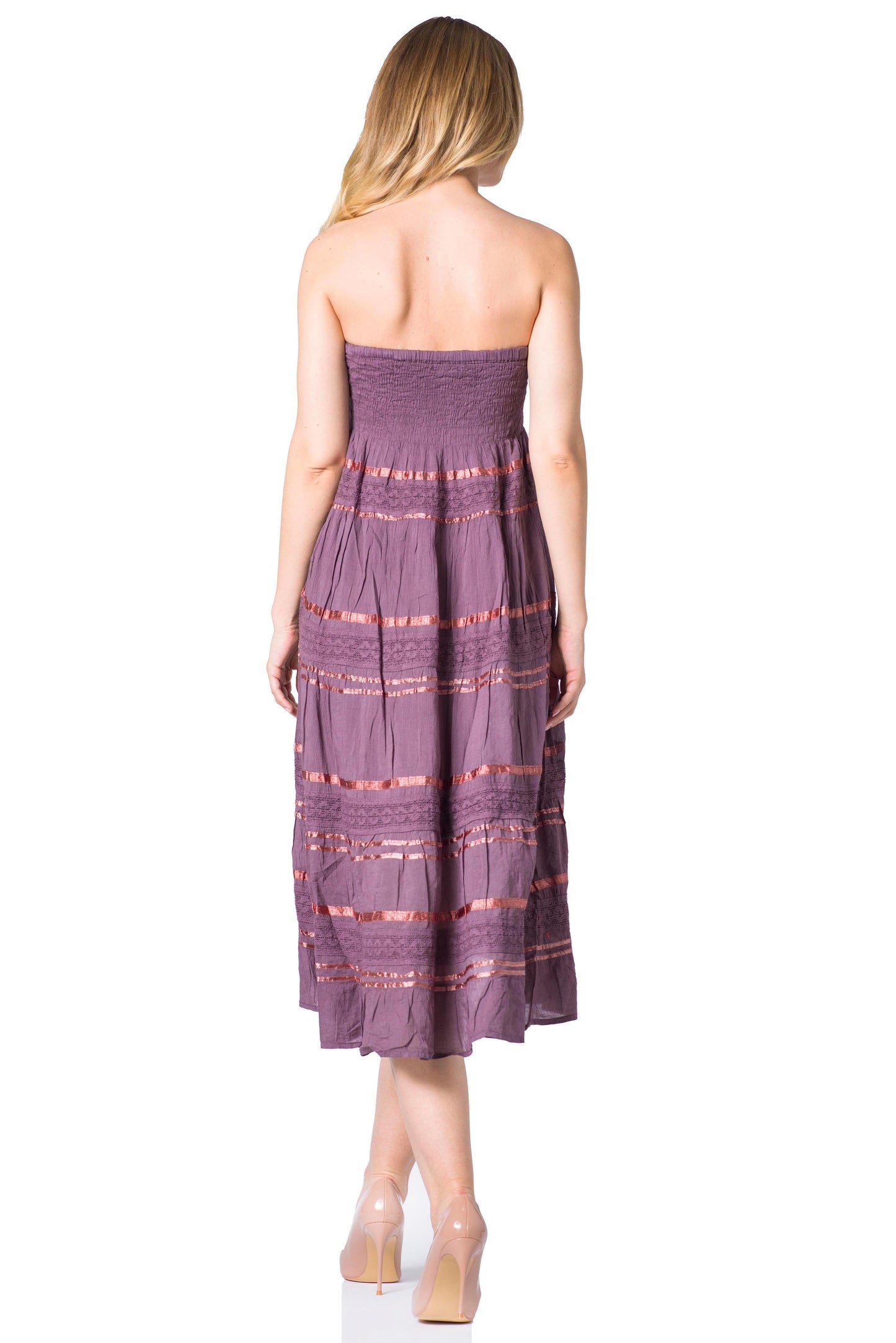 Sakkas Lace and Ribbon Peasant Boho Skirt - Concordia Style Boutique