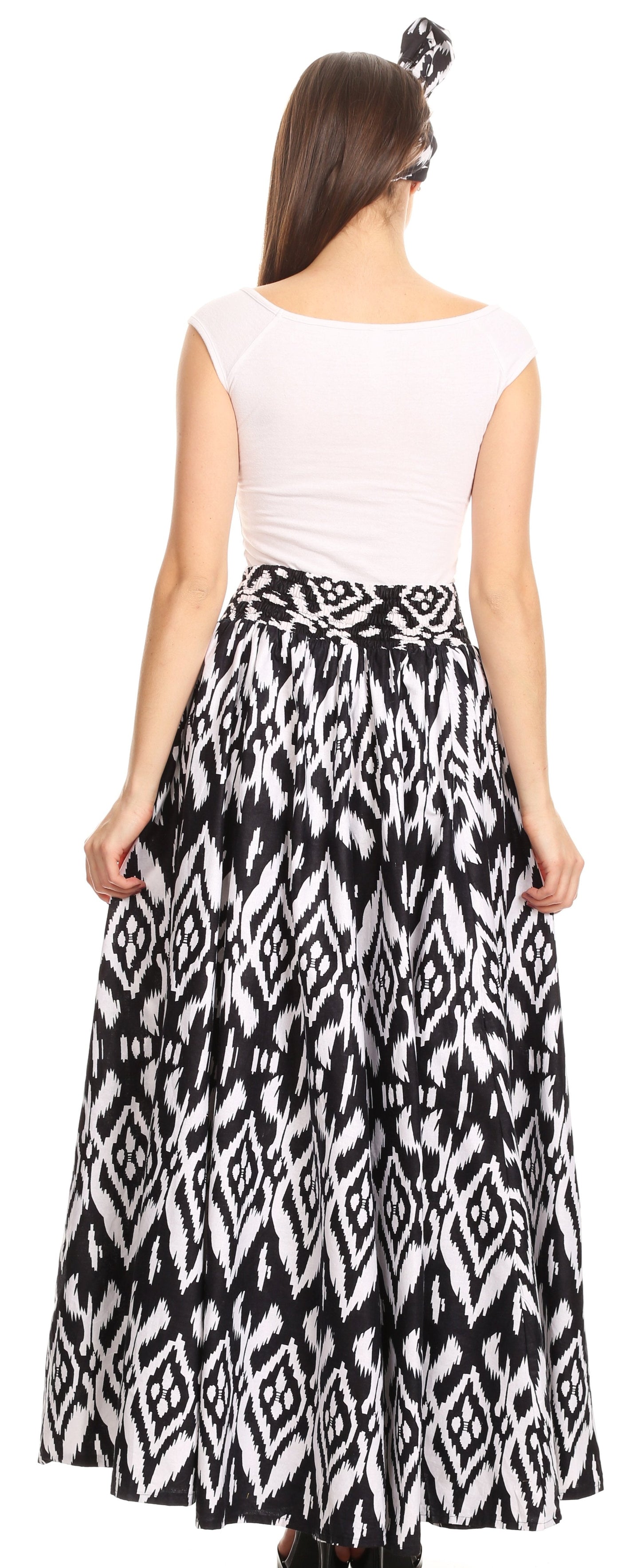 Sakkas Asma Convertible Traditional Wax Print Adjustable Strap Maxi Skirt | Dress - Concordia Style Boutique