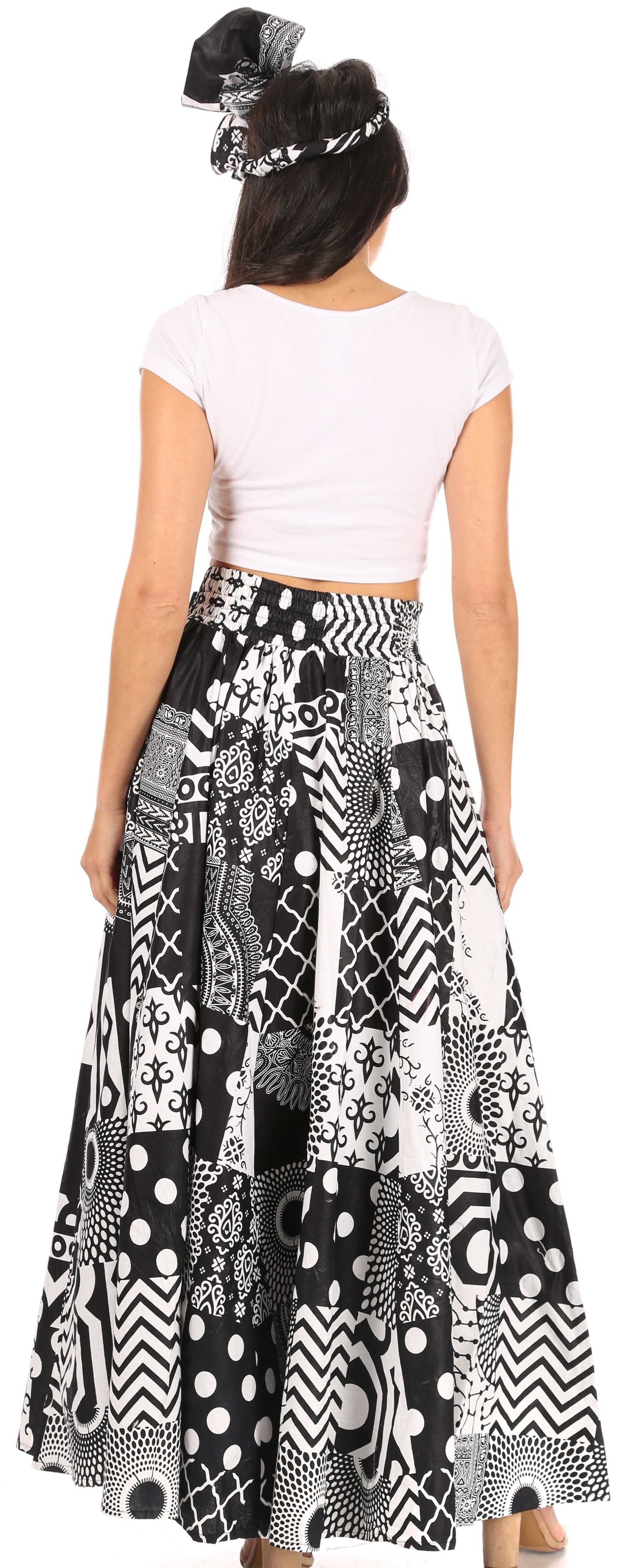 Sakkas Asma Convertible Traditional Wax Print Adjustable Strap Maxi Skirt | Dress - Concordia Style Boutique