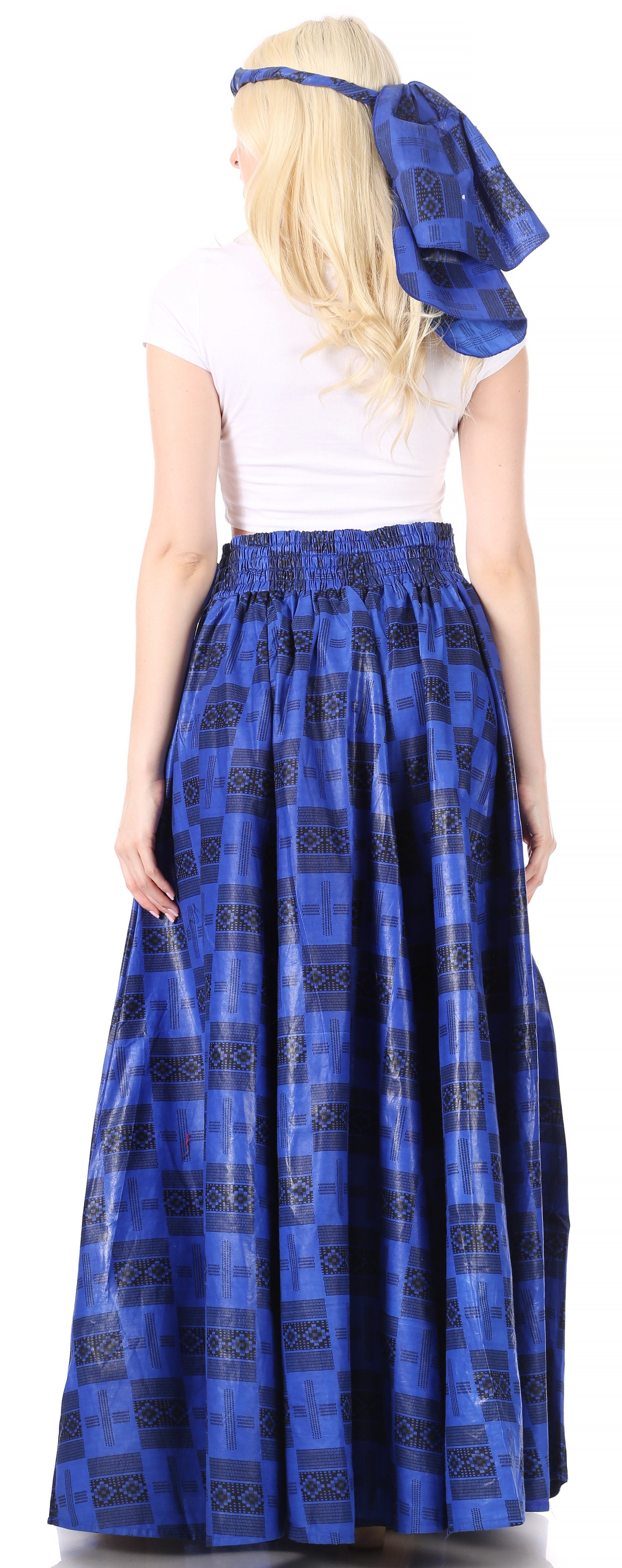 Sakkas Asma Convertible Traditional Wax Print Adjustable Strap Maxi Skirt | Dress - Concordia Style Boutique