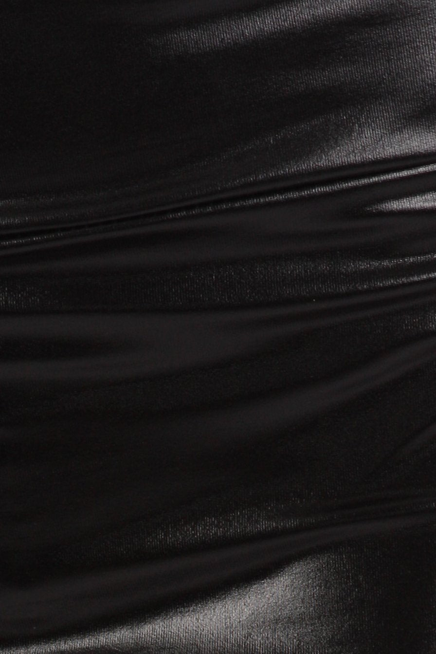 Sakkas Women's Shiny Metallic Liquid Mini Skirt - Concordia Style Boutique