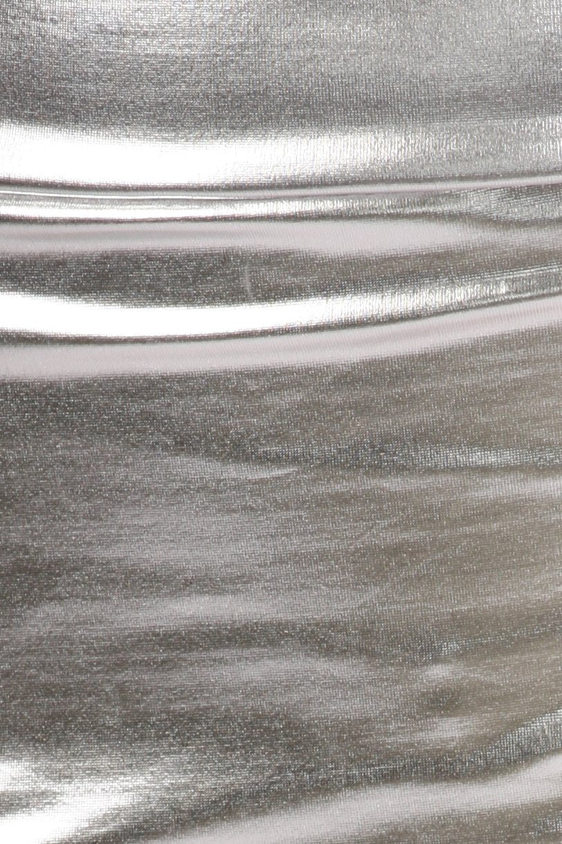 Sakkas Women's Shiny Metallic Liquid Mini Skirt - Concordia Style Boutique