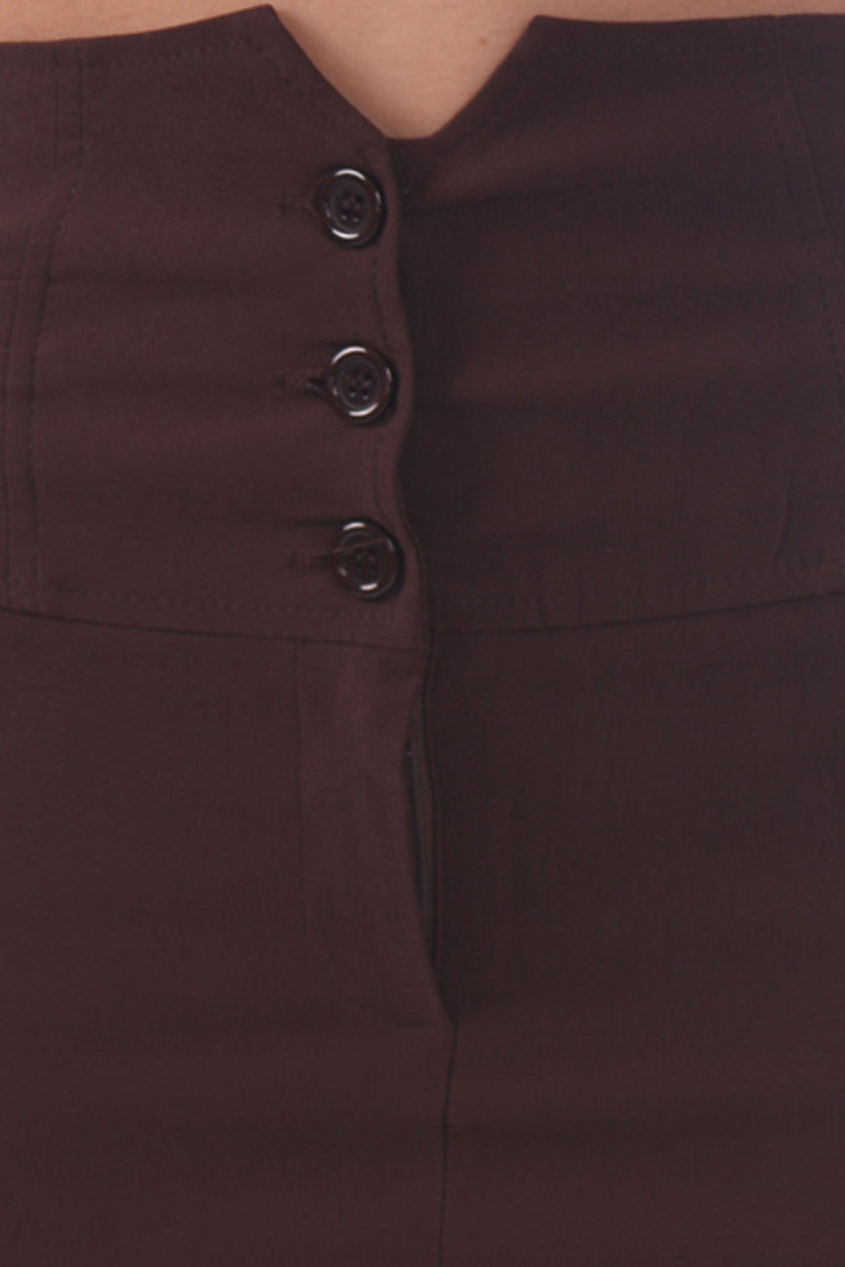 Knee Length High Waist Stretch Pencil Skirt - Concordia Style Boutique