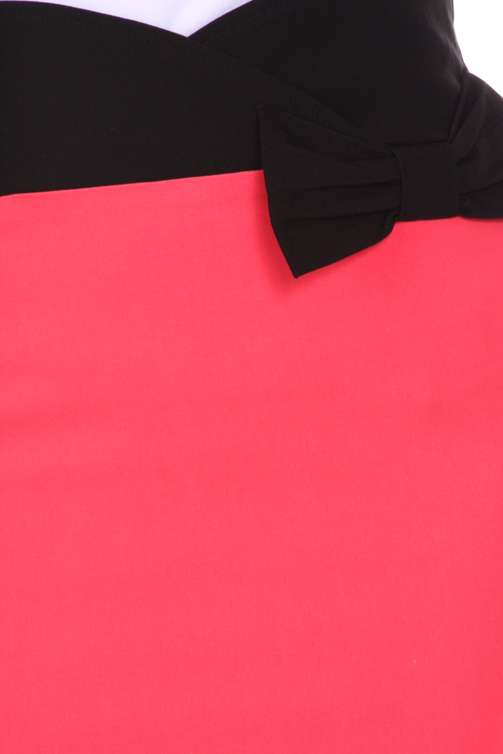Sakkas Scallop High Waist Stretch Pencil Skirt with Bow - Concordia Style Boutique