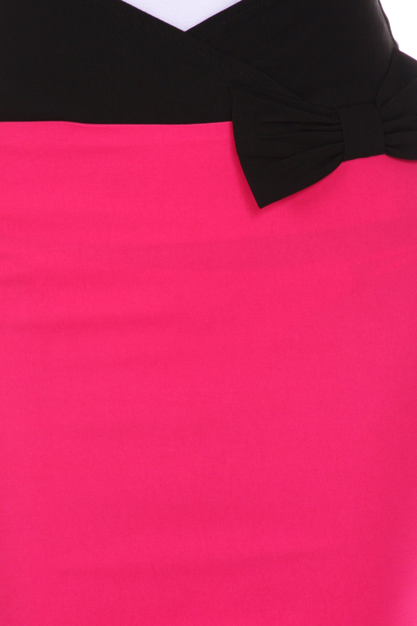 Sakkas Scallop High Waist Stretch Pencil Skirt with Bow - Concordia Style Boutique