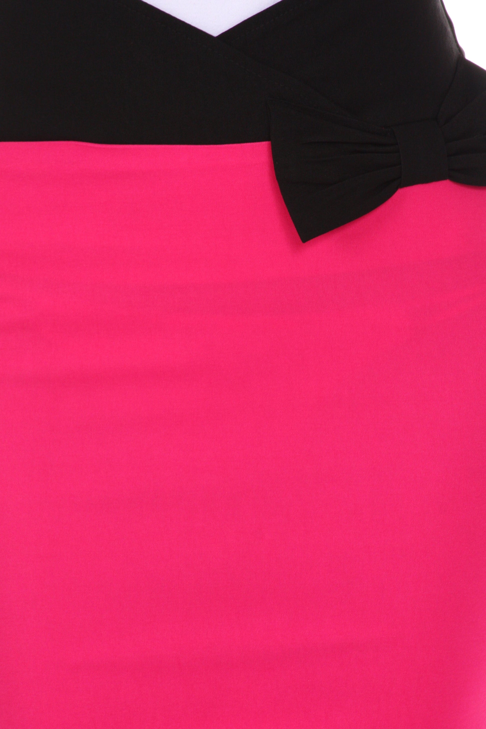 Sakkas Scallop High Waist Stretch Pencil Skirt with Bow - Concordia Style Boutique