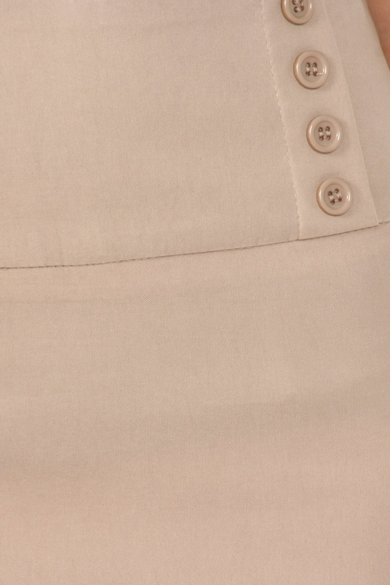 Above the Knee Stretch Pencil Skirt with Four Button Detail - Concordia Style Boutique