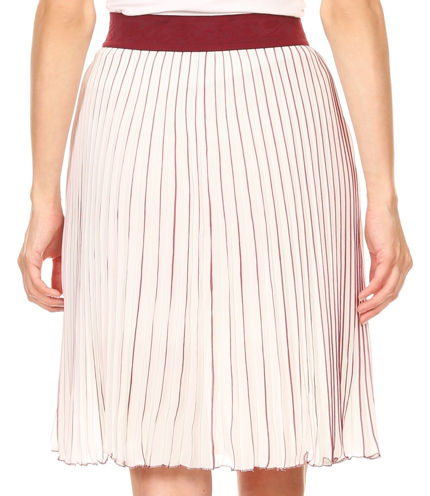 Sakkas Amira Accordion Pleated Midi Crepe Slim Skirt with Elastic Waist - Concordia Style Boutique