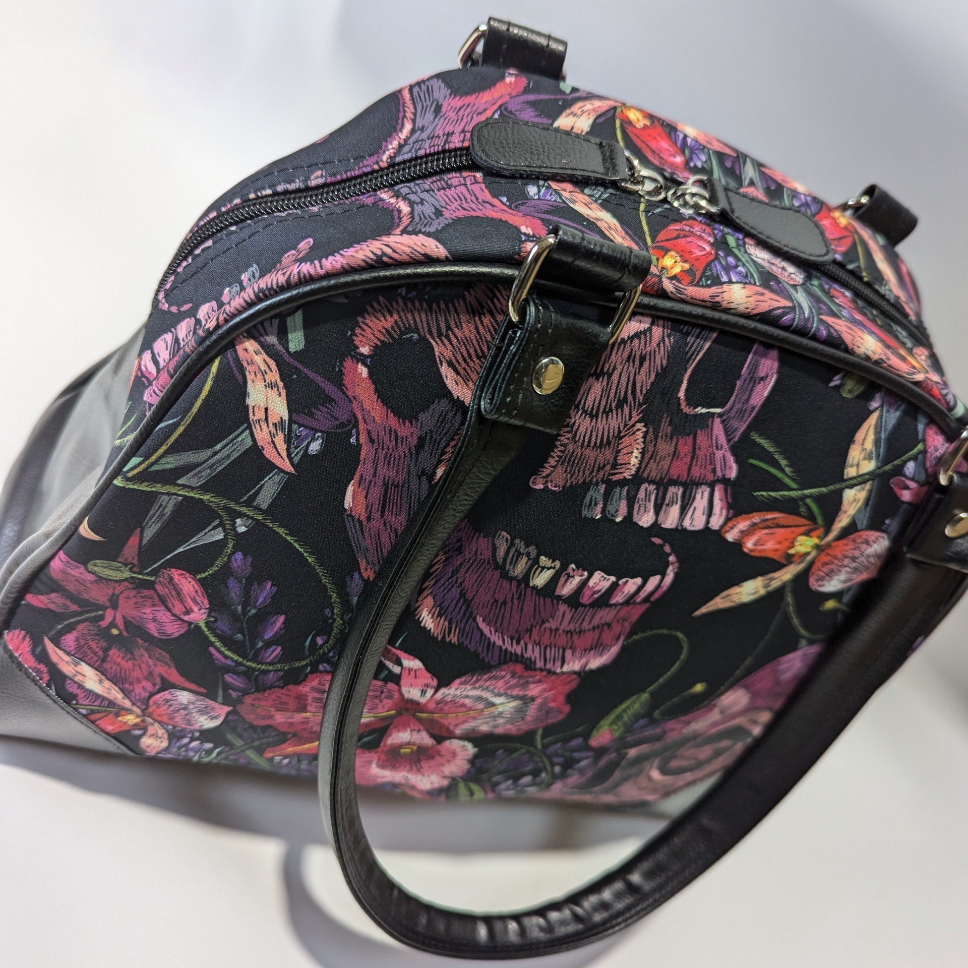 Skulls and Flowers Purse - Concordia Style Boutique