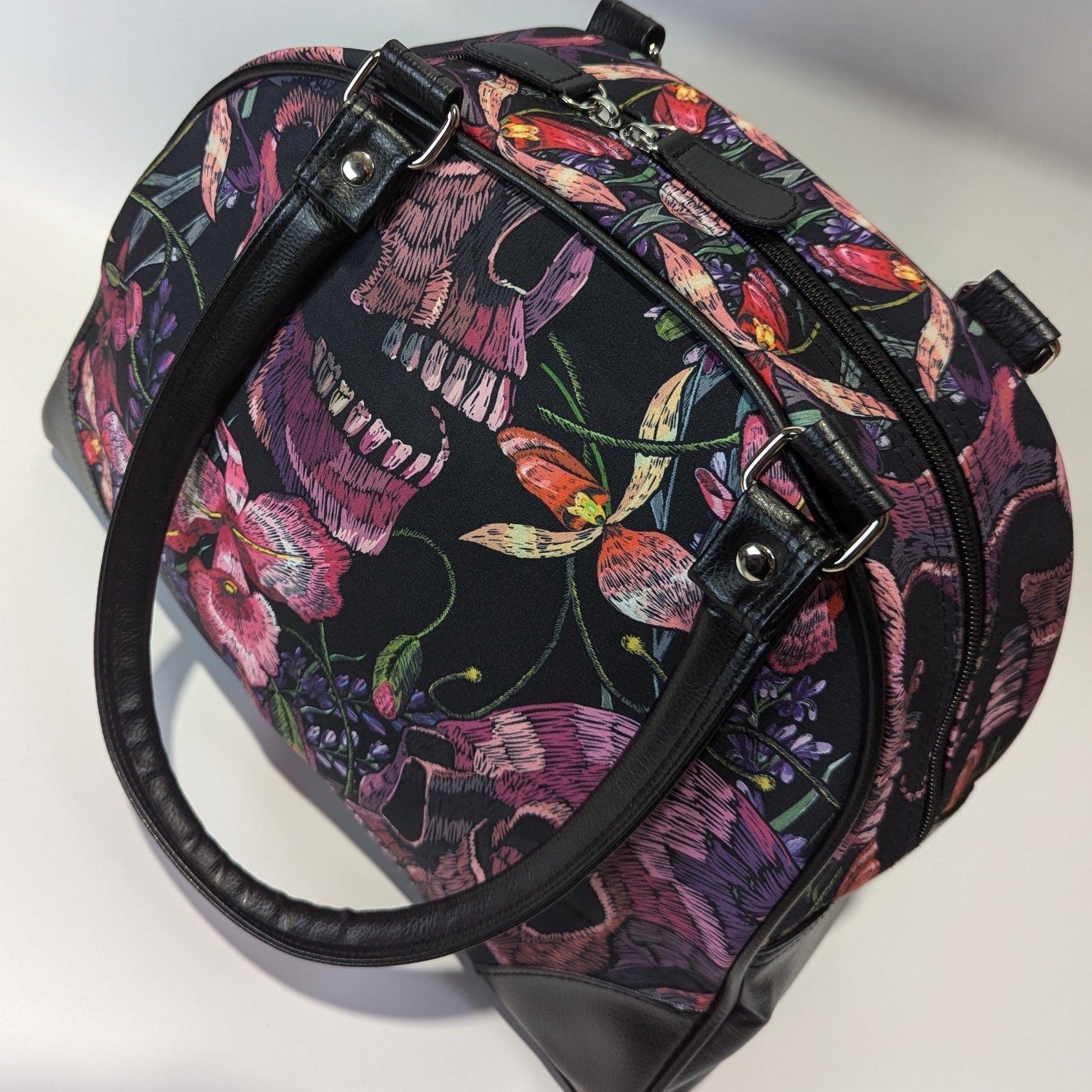 Skulls and Flowers Purse - Concordia Style Boutique