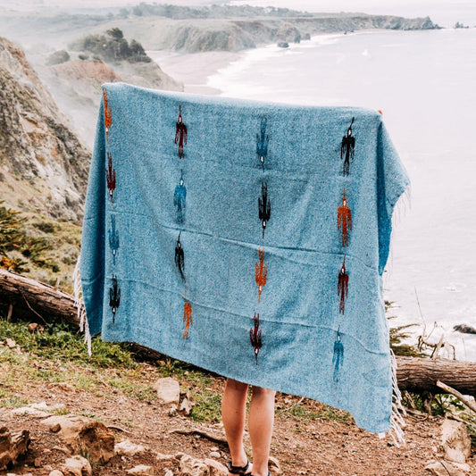 Sky Blue Baja Thunderbird Blanket - Concordia Style Boutique
