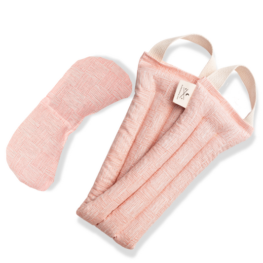 Eye Mask + Neck Wrap Bundle - Pink Pampas - Concordia Style Boutique
