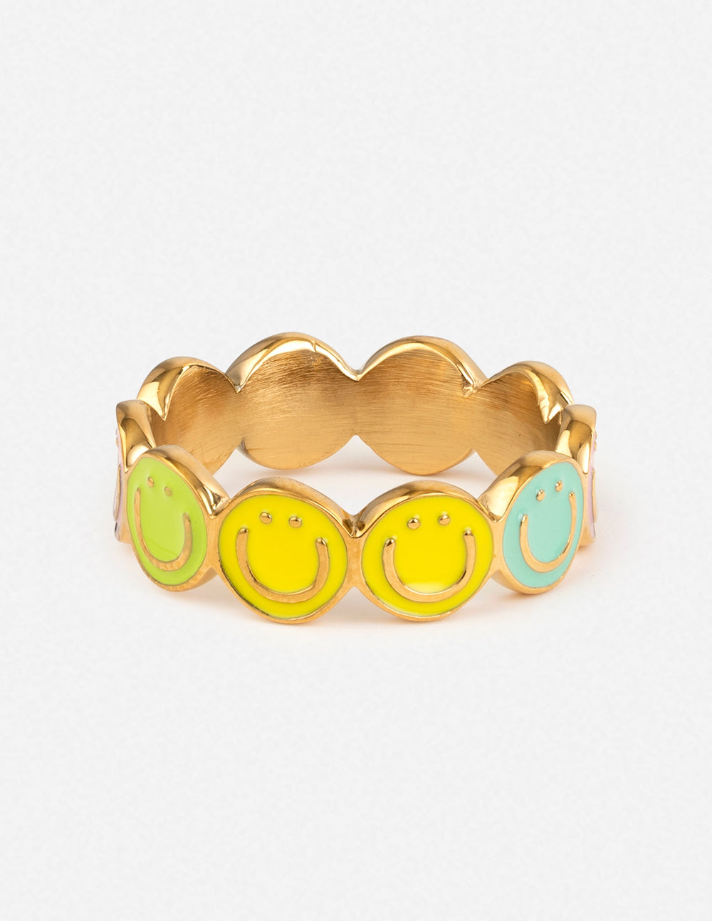 Smiley Enamel Ring - Concordia Style Boutique