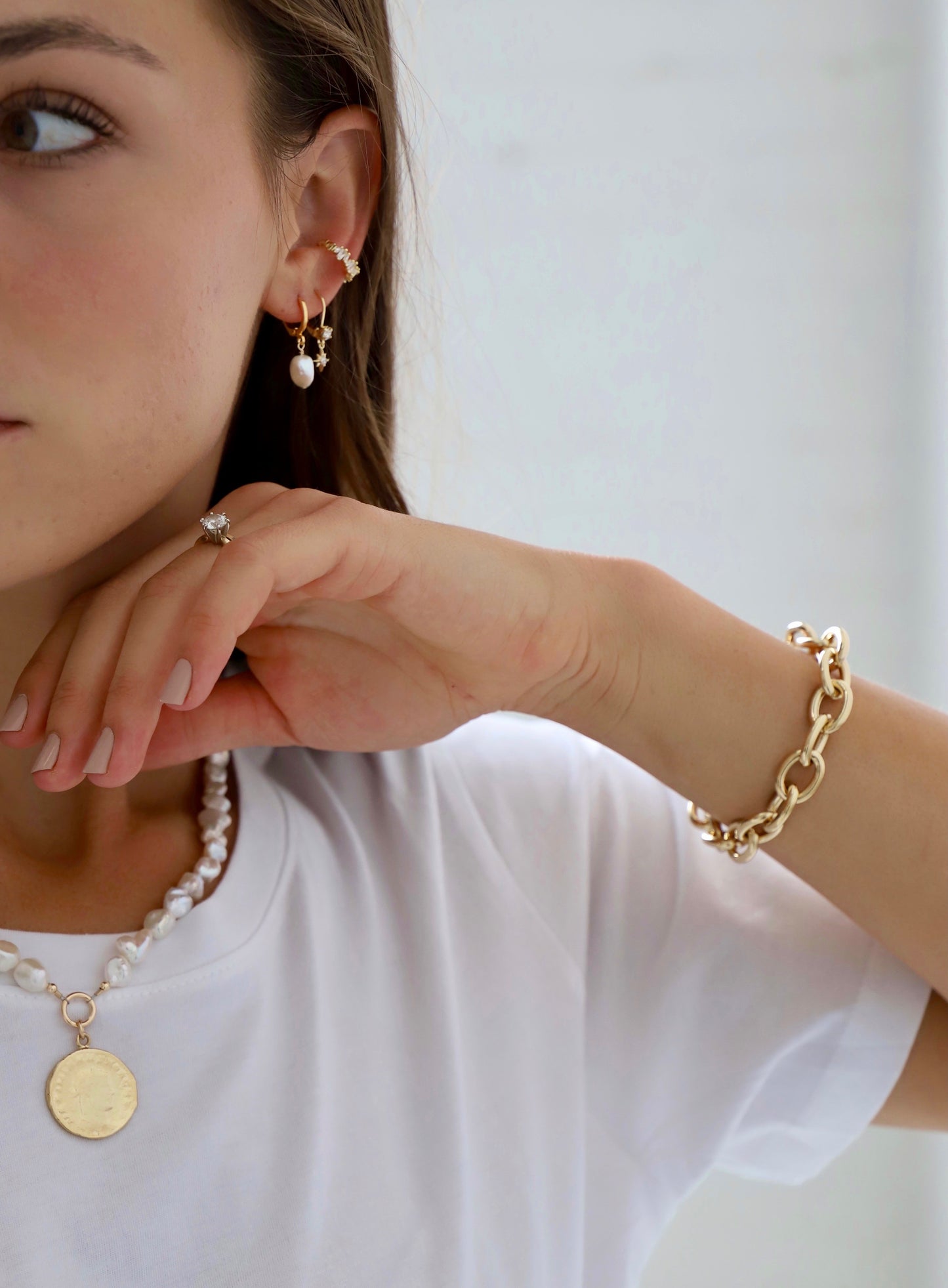 KESHI PEARL NUGGET HUGGIES - Concordia Style Boutique