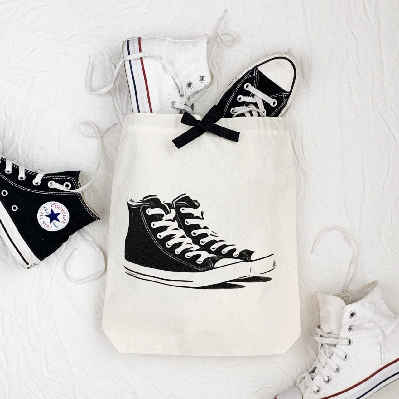 Sneakers Shoe Bag, Cream - Concordia Style Boutique