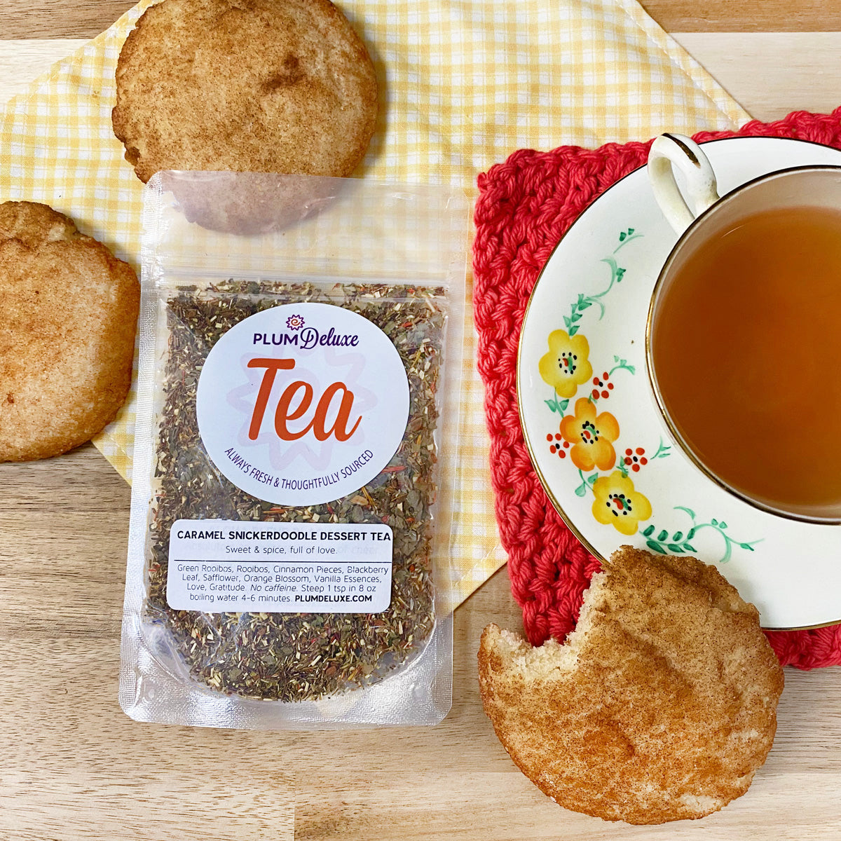 Caramel Snickerdoodle Herbal Dessert Tea - Concordia Style Boutique