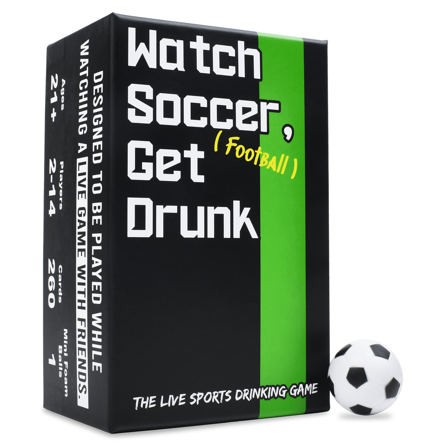 WATCH SOCCER, GET DRUNK - The Live Soccer Drinking Game - Concordia Style Boutique