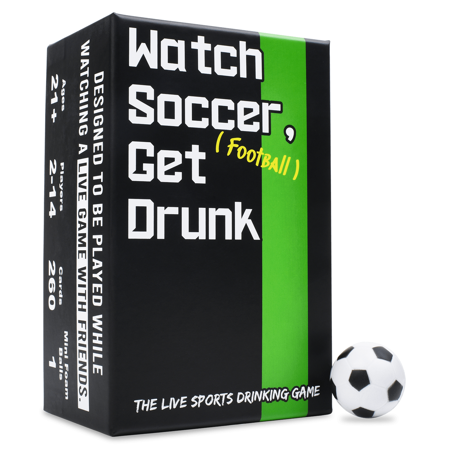 WATCH SOCCER, GET DRUNK - The Live Soccer Drinking Game - Concordia Style Boutique