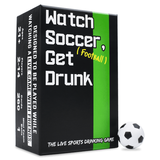 WATCH SOCCER, GET DRUNK - The Live Soccer Drinking Game - Concordia Style Boutique