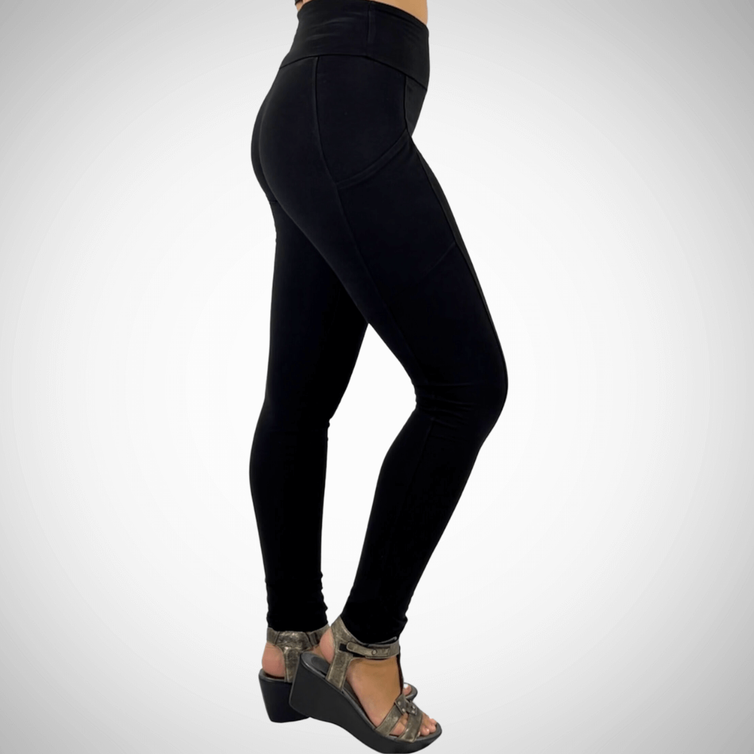 A Perfect Fit Solid Pocket Leggings Made in USA - Concordia Style Boutique