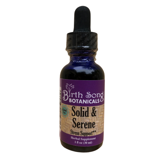 Solid & Serene Herbal Tincture For Natural Stress Support* with Passionflower 1 oz. - Concordia Style Boutique