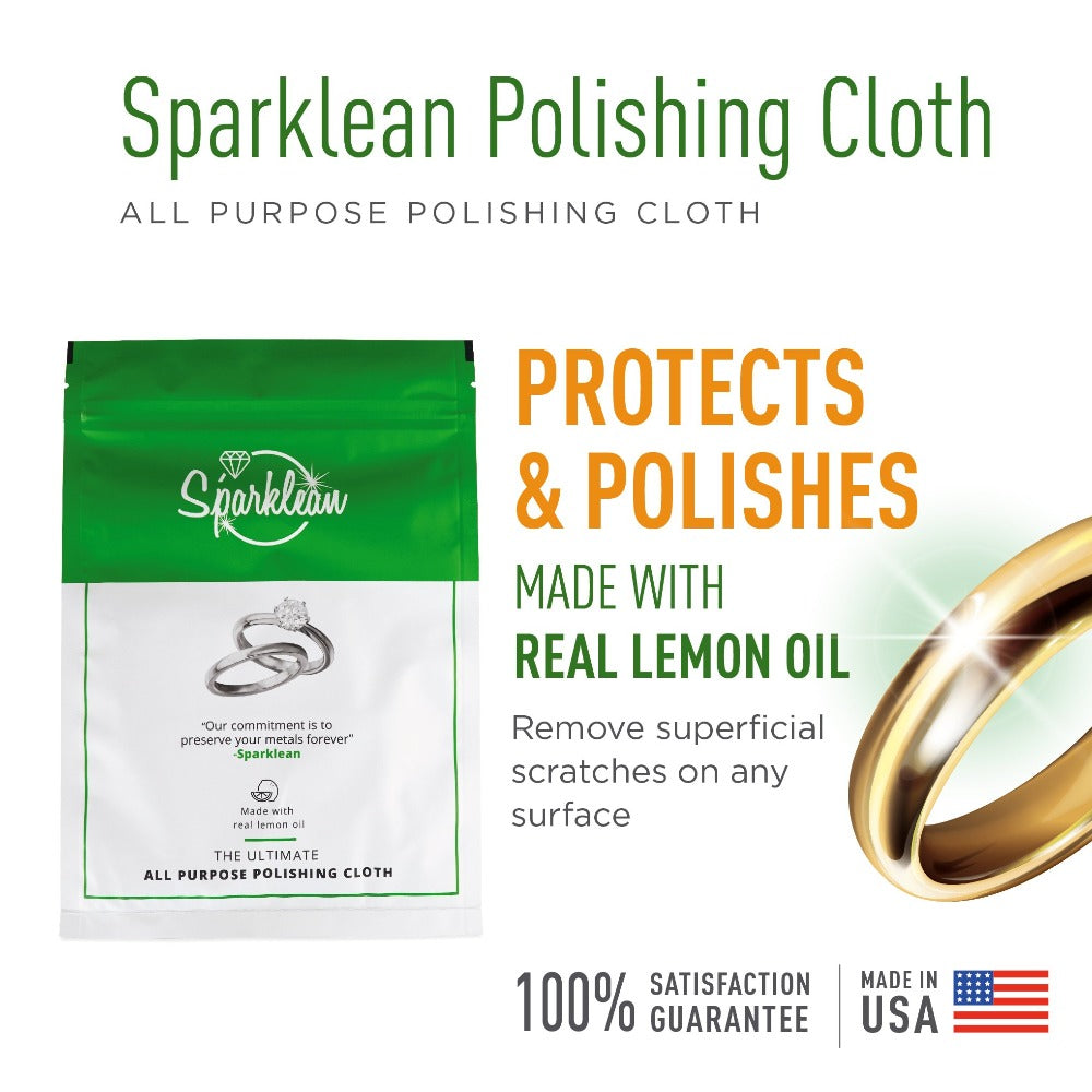Lemon-Infused Polishing Cloth: Tackle Tarnish & Scratches on Metals - Concordia Style Boutique